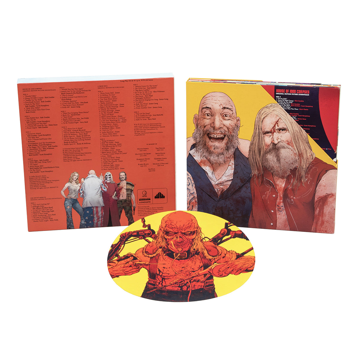 Waxwork Records Rob Zombie Firefly Trilogy coffret vinyle 6 LP splatter