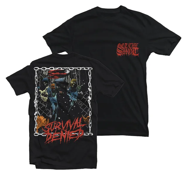 Get The Shot Survival Denied t-shirt noir édition limitée