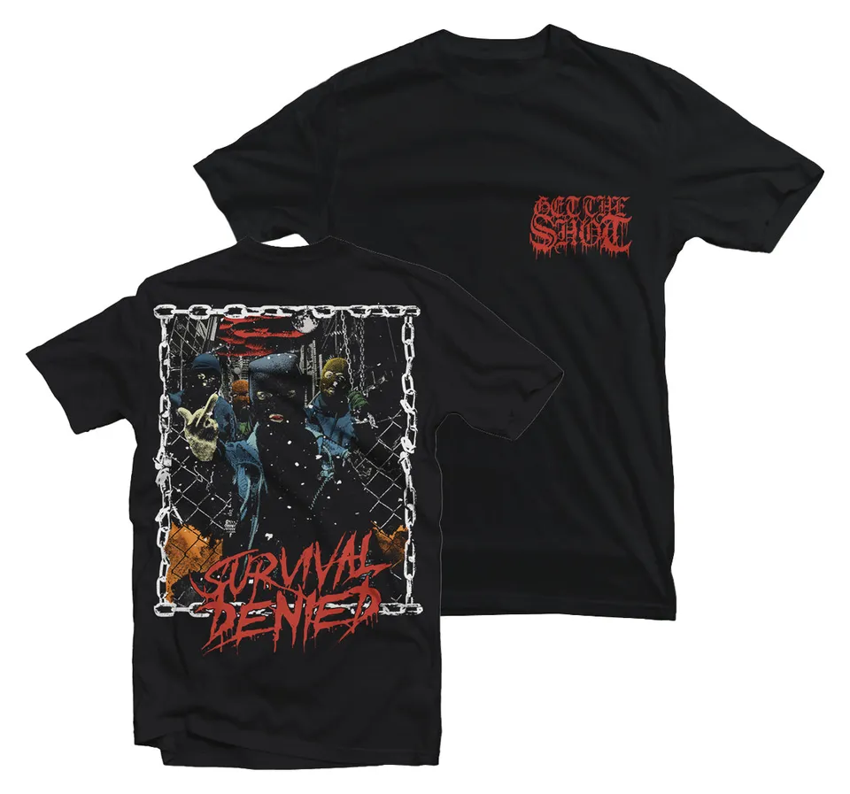 Get The Shot Survival Denied t-shirt noir édition limitée