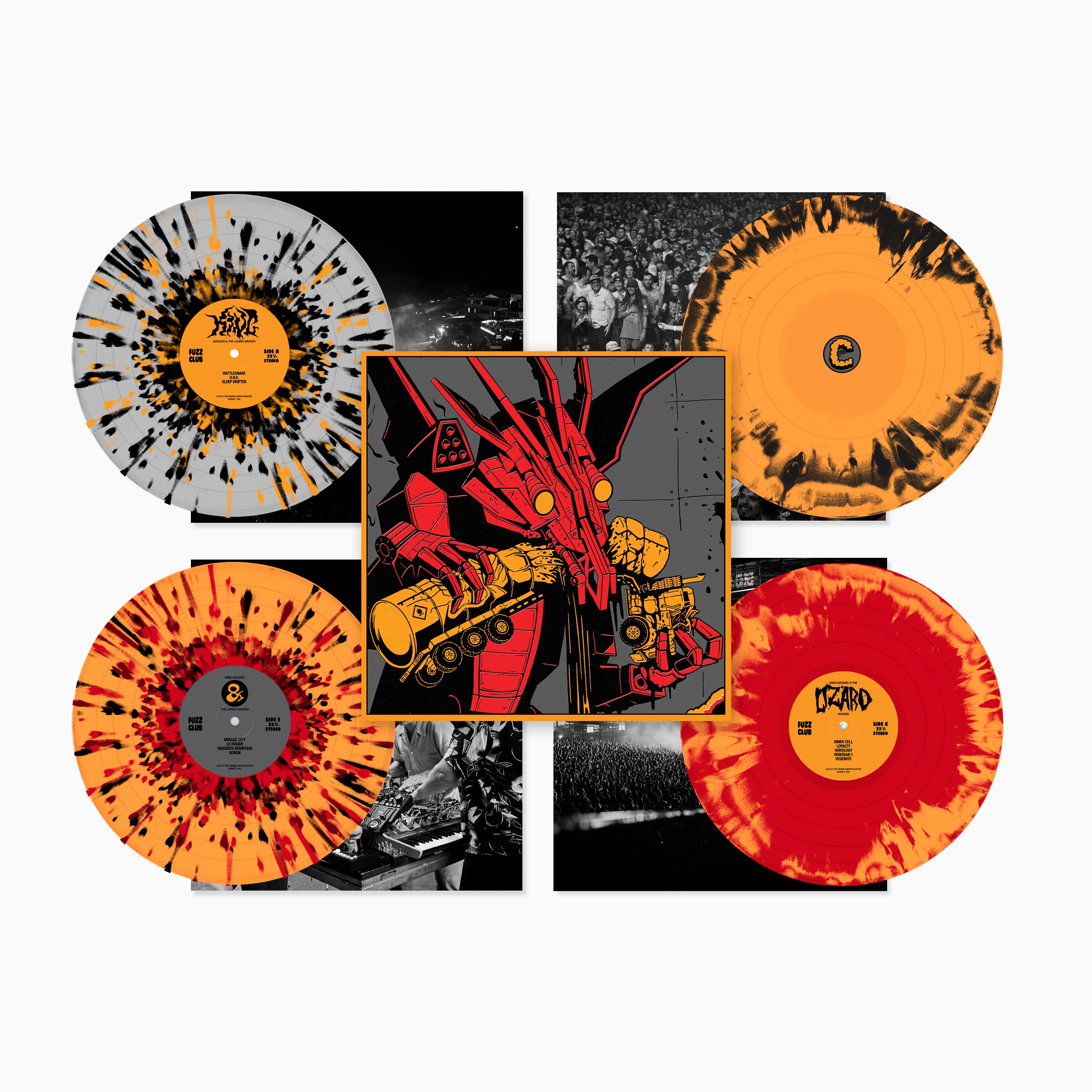 King Gizzard Live At The Gorge 24 coffret 4LP boxset live