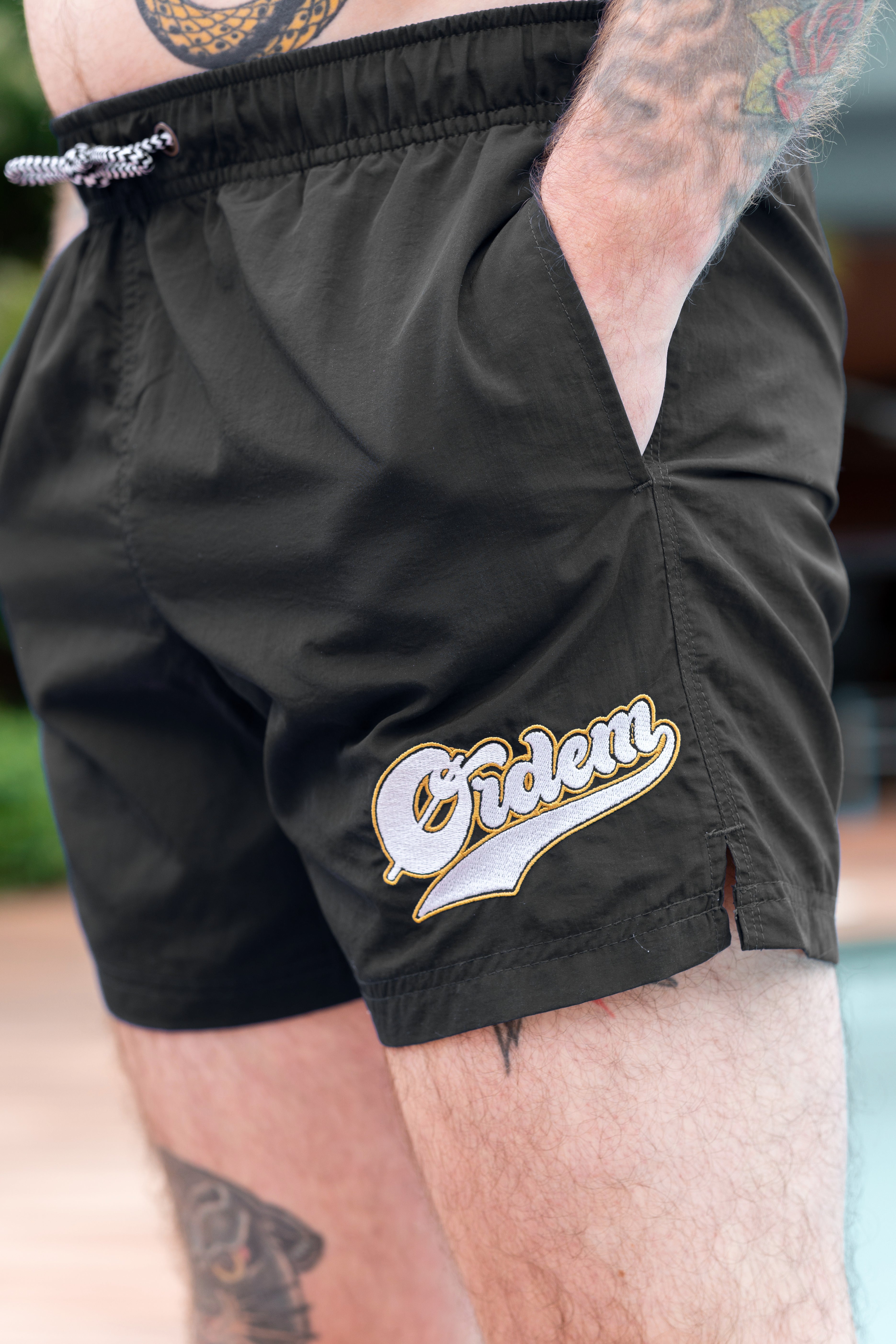 Useless Pride Records Ordem Bathball short de bain noir