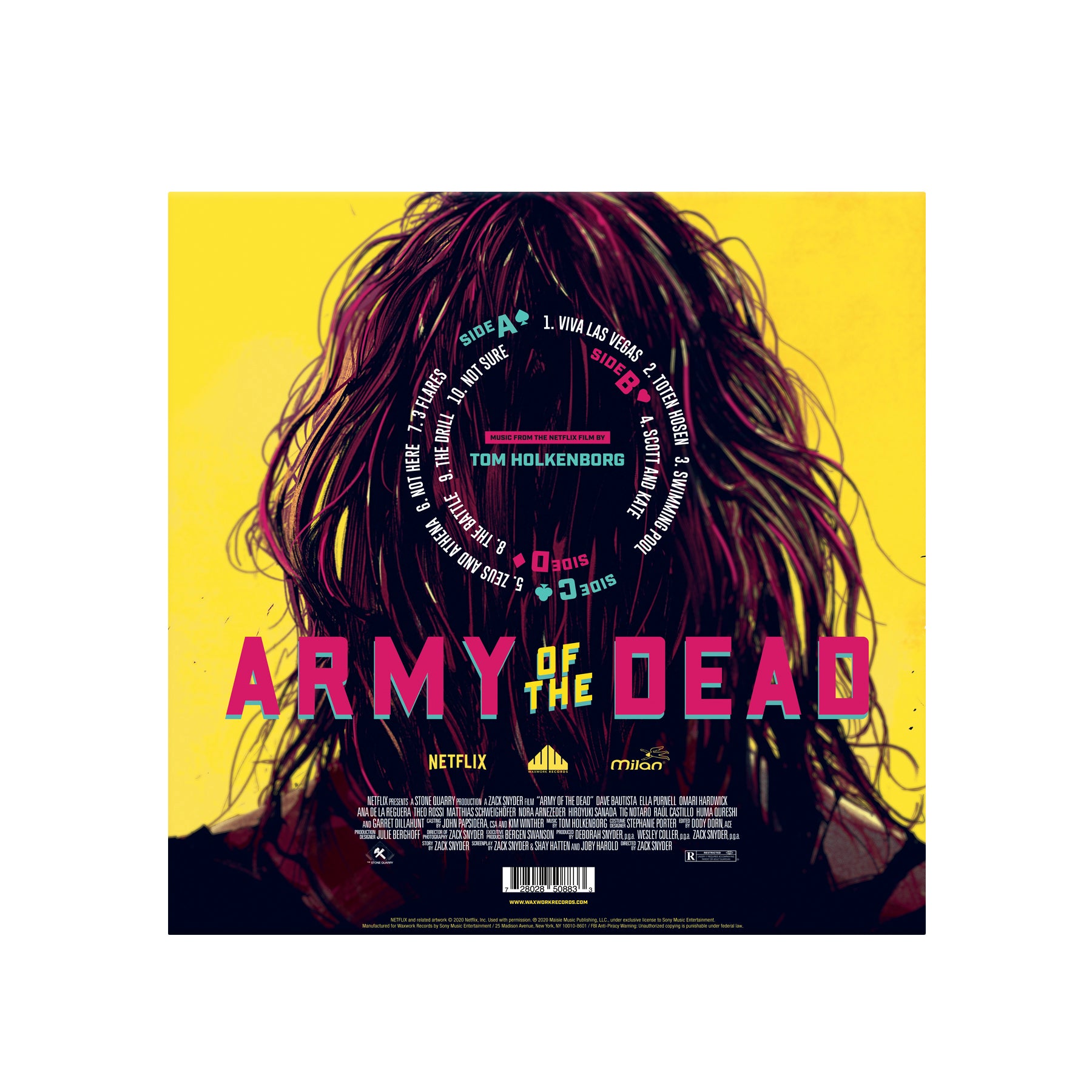 Waxwork Records Army of the Dead vinyle double LP interactif
