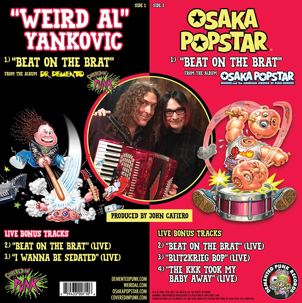 Weird Al Osaka Popstar Beat on the Brat maxi 12" noir