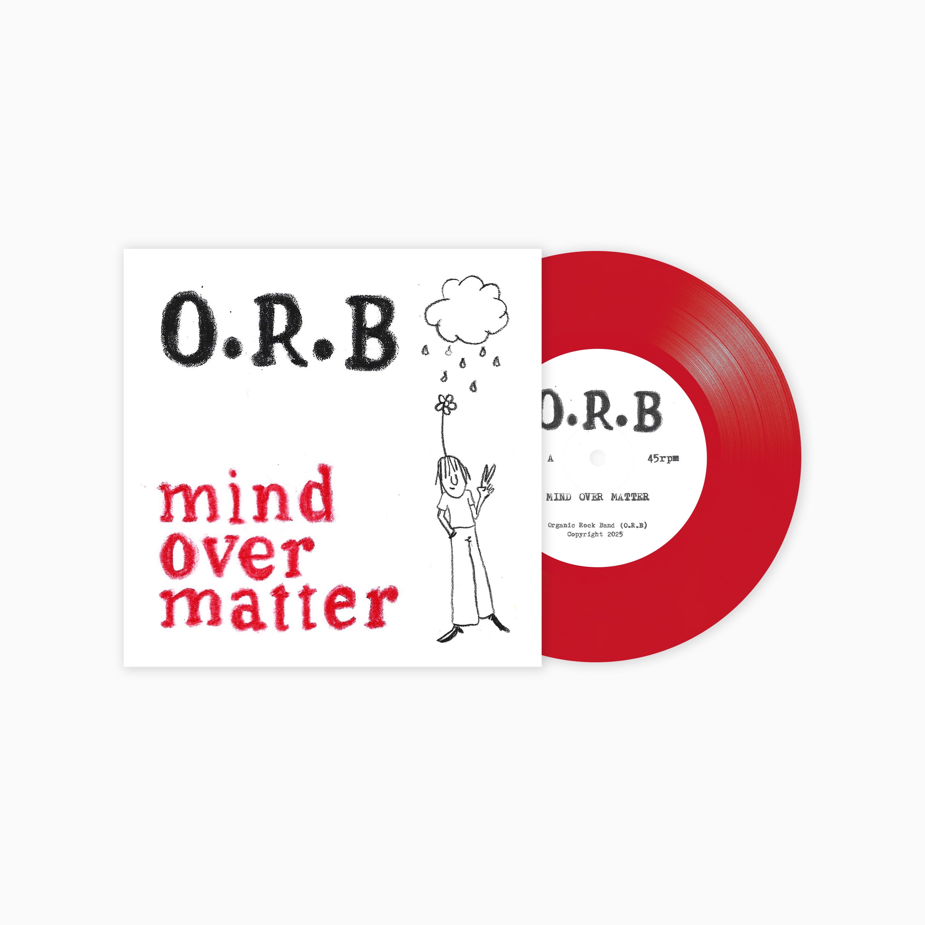 ORB Mind Over Matter 7 pouces vinyle rouge