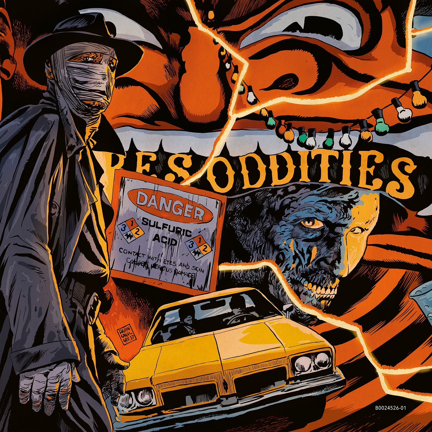 Waxwork Records Darkman vinyle 180g Fire orange rouge