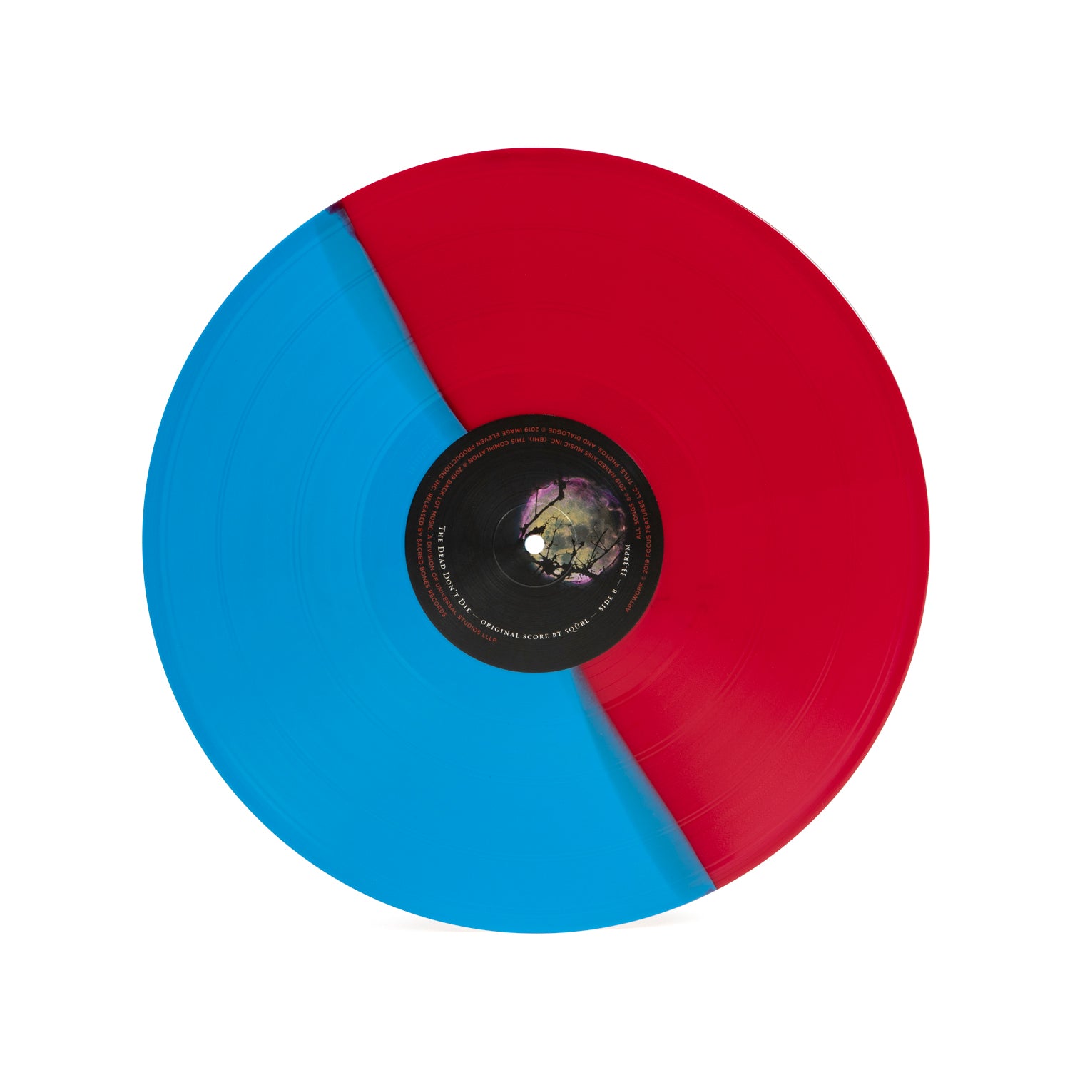 Waxwork Records The Dead Don't Die vinyle BO split rouge bleu