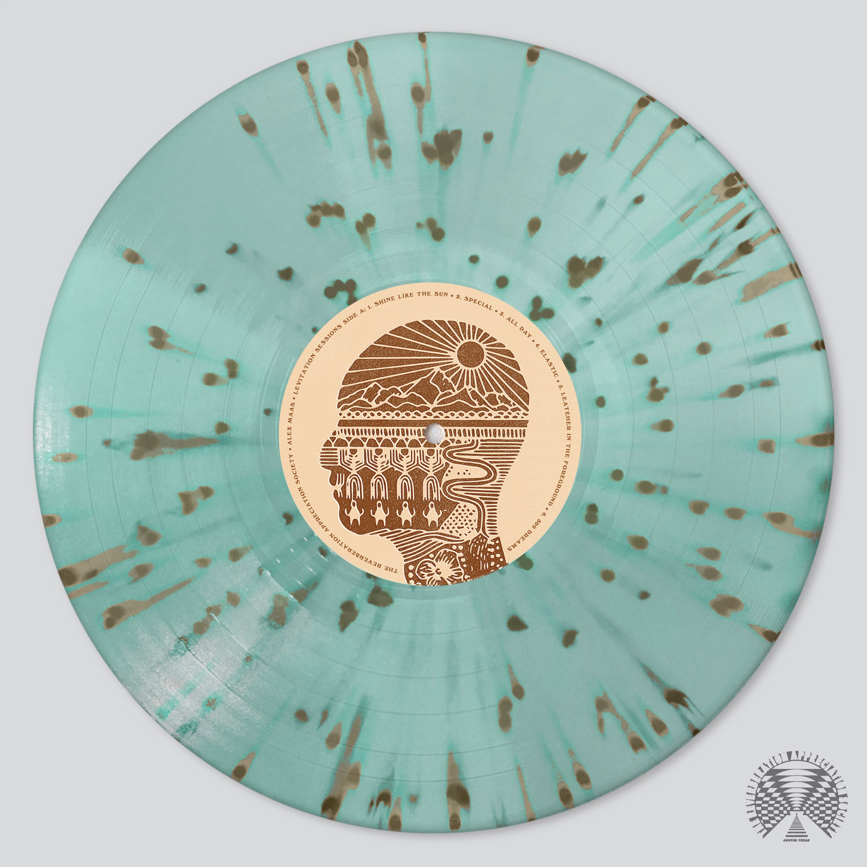 Alex Maas Levitation Session vinyle coke bottle gold splatter