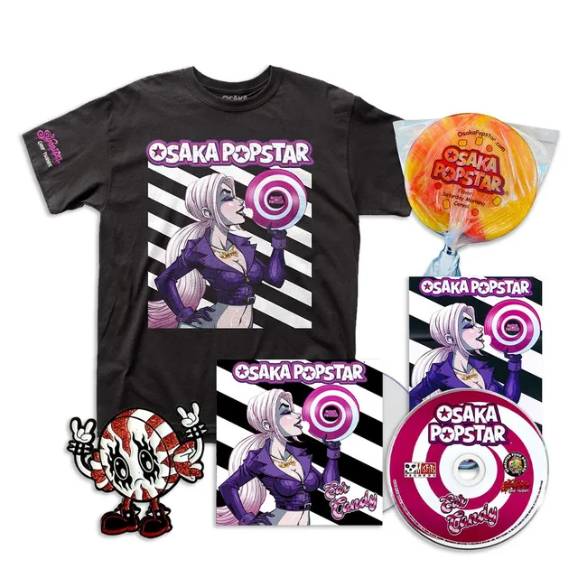 Osaka Popstar Ear Candy bundle CD deluxe + tee