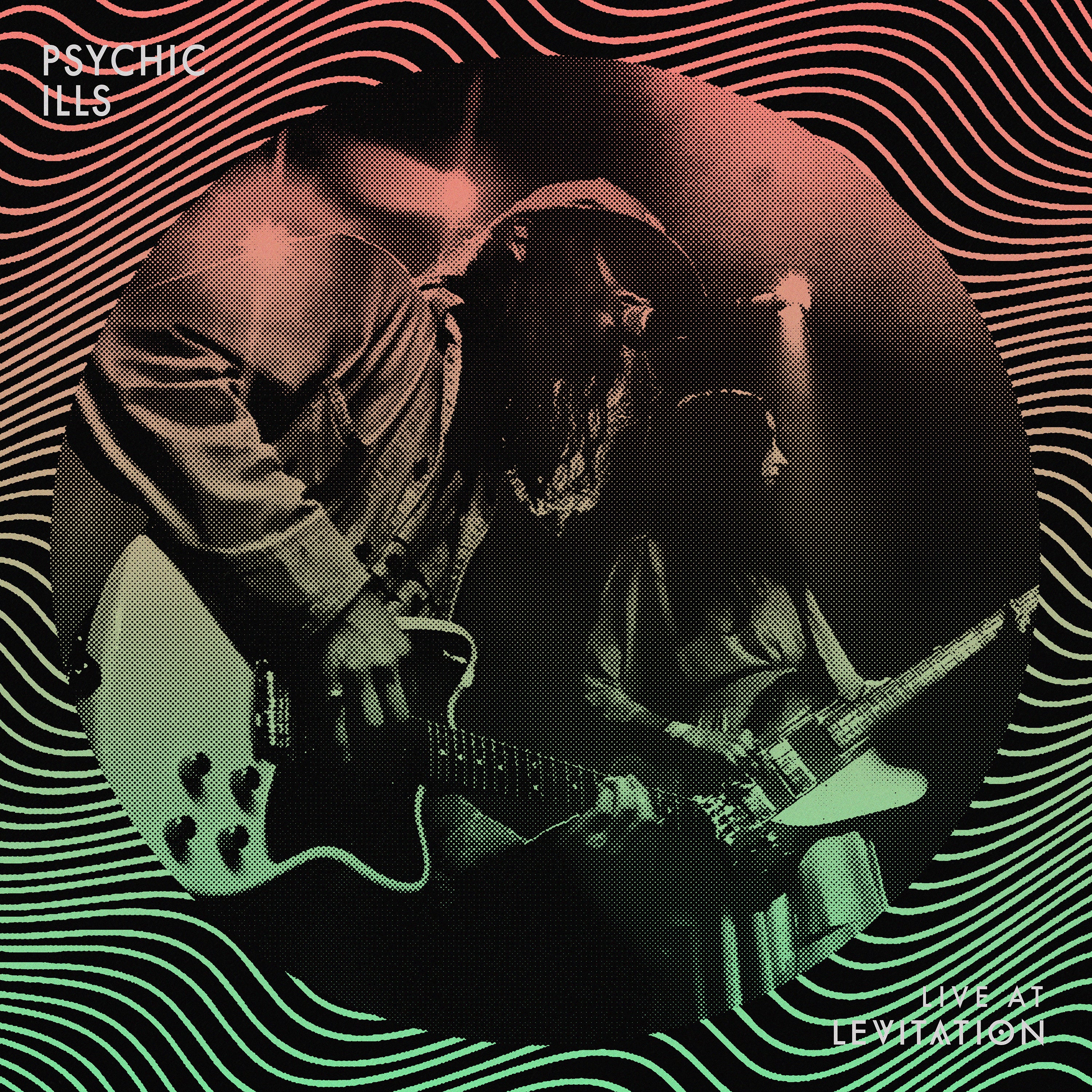 Psychic Ills Live At Levitation vinyle splatter coke bottle