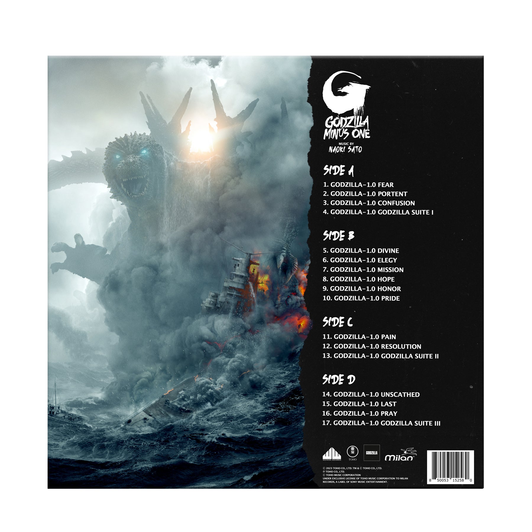 Waxwork Records Godzilla Minus One vinyle score Naoki Sato