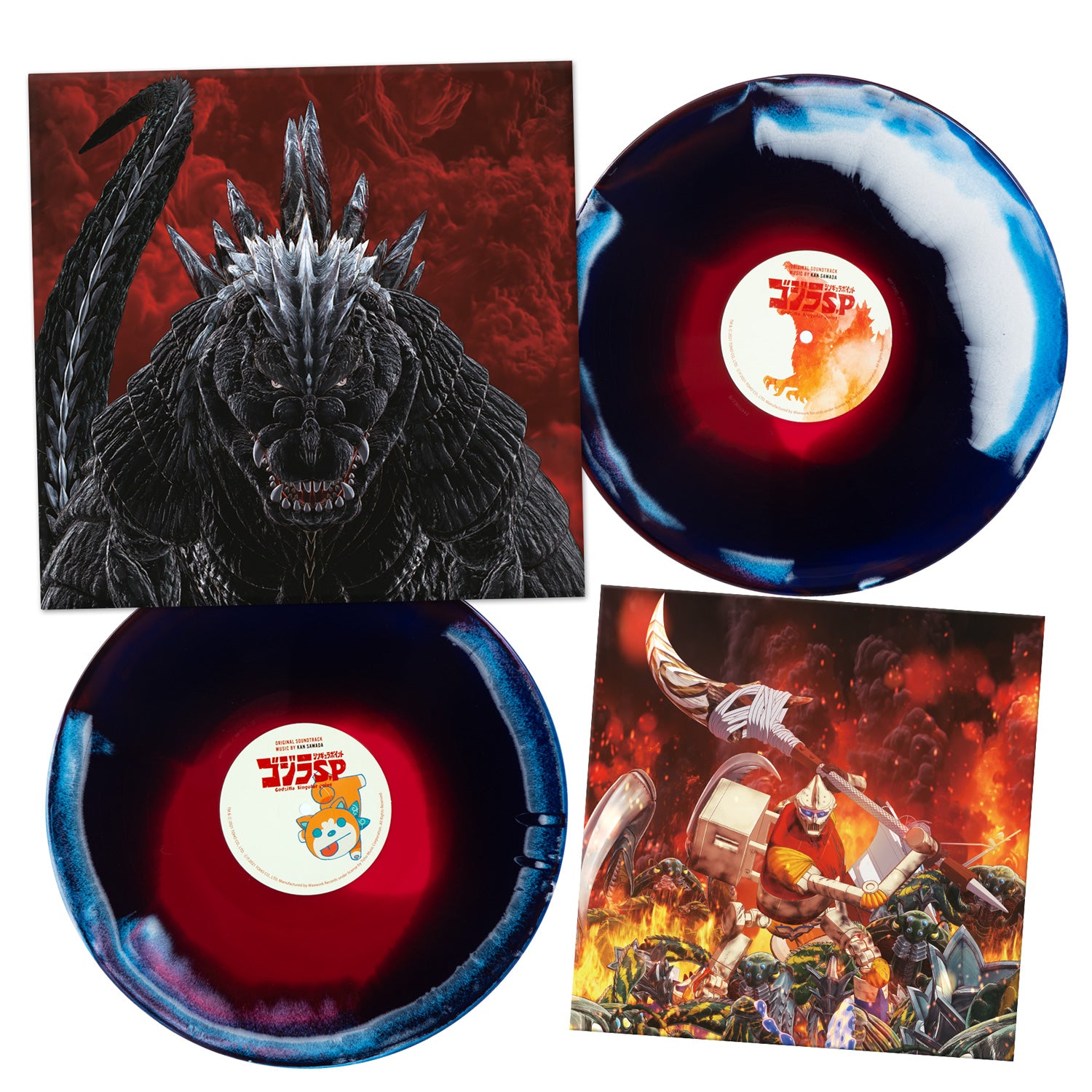 Waxwork Records Godzilla Singular Point vinyle 2LP Jet Jaguar