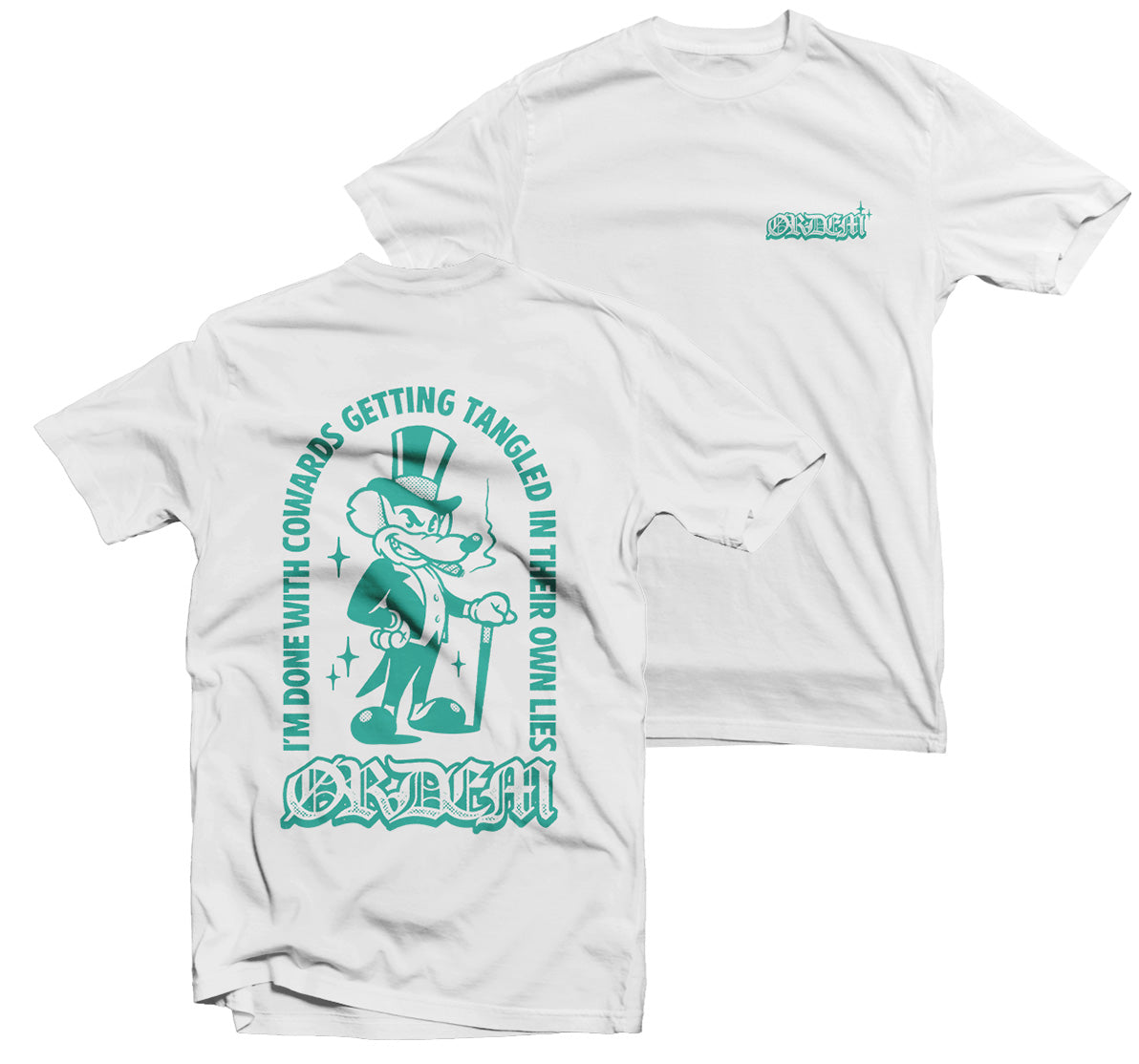Ordem Rat T-shirt blanc 185 g