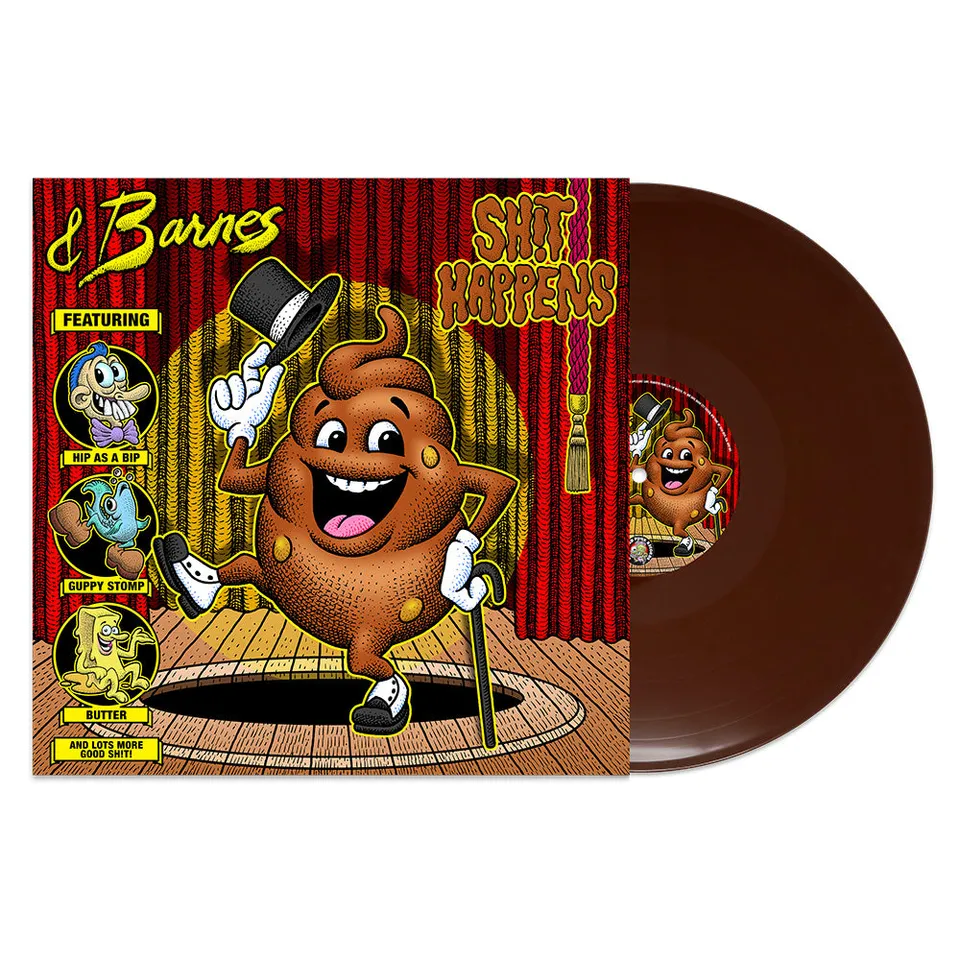 Barnes & Barnes Shit Happens vinyle LP marron comédie