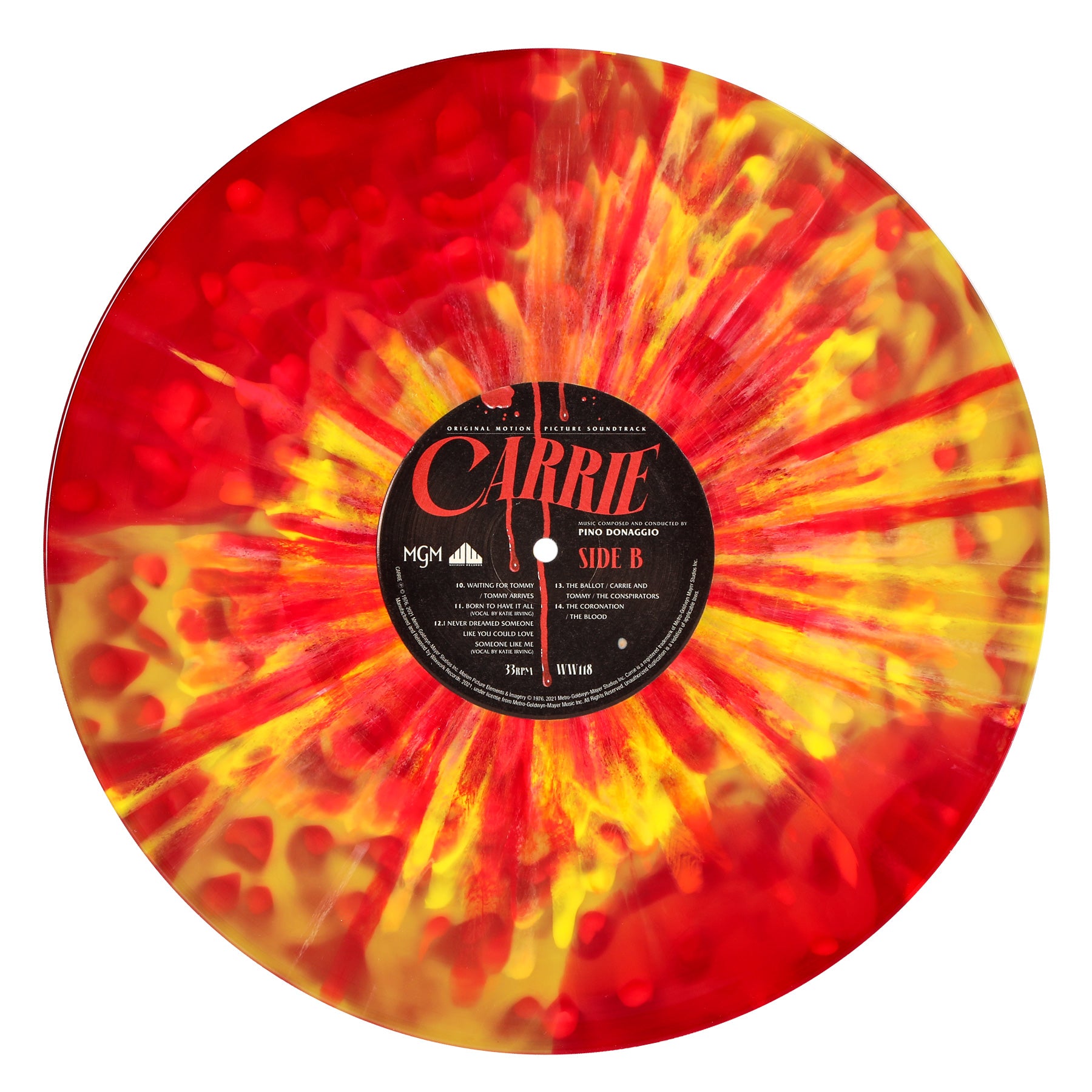 Waxwork Records Carrie vinyle double LP Prom Fire