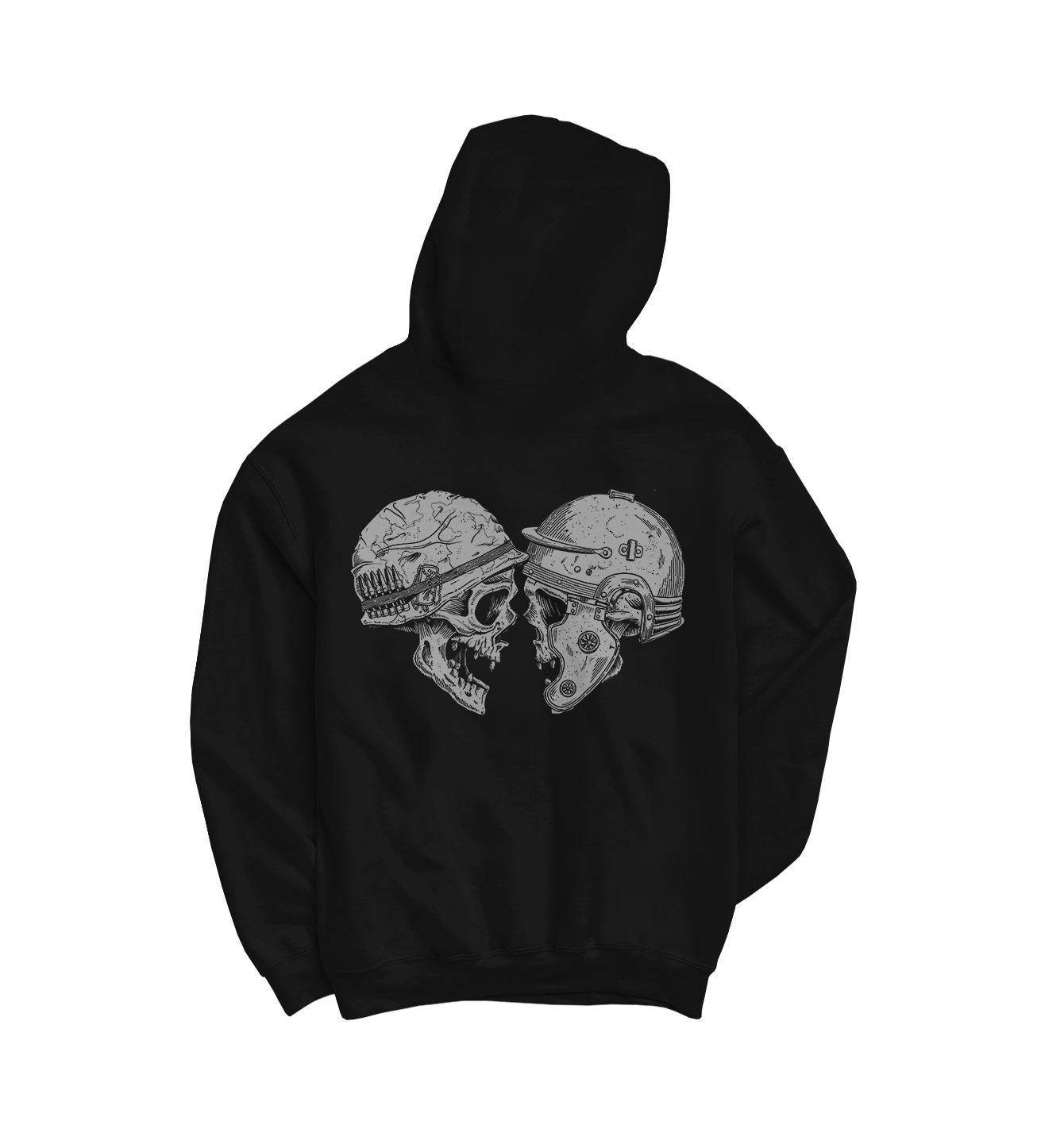 Alea Jacta Est Skulls Hoodie noir coton bio