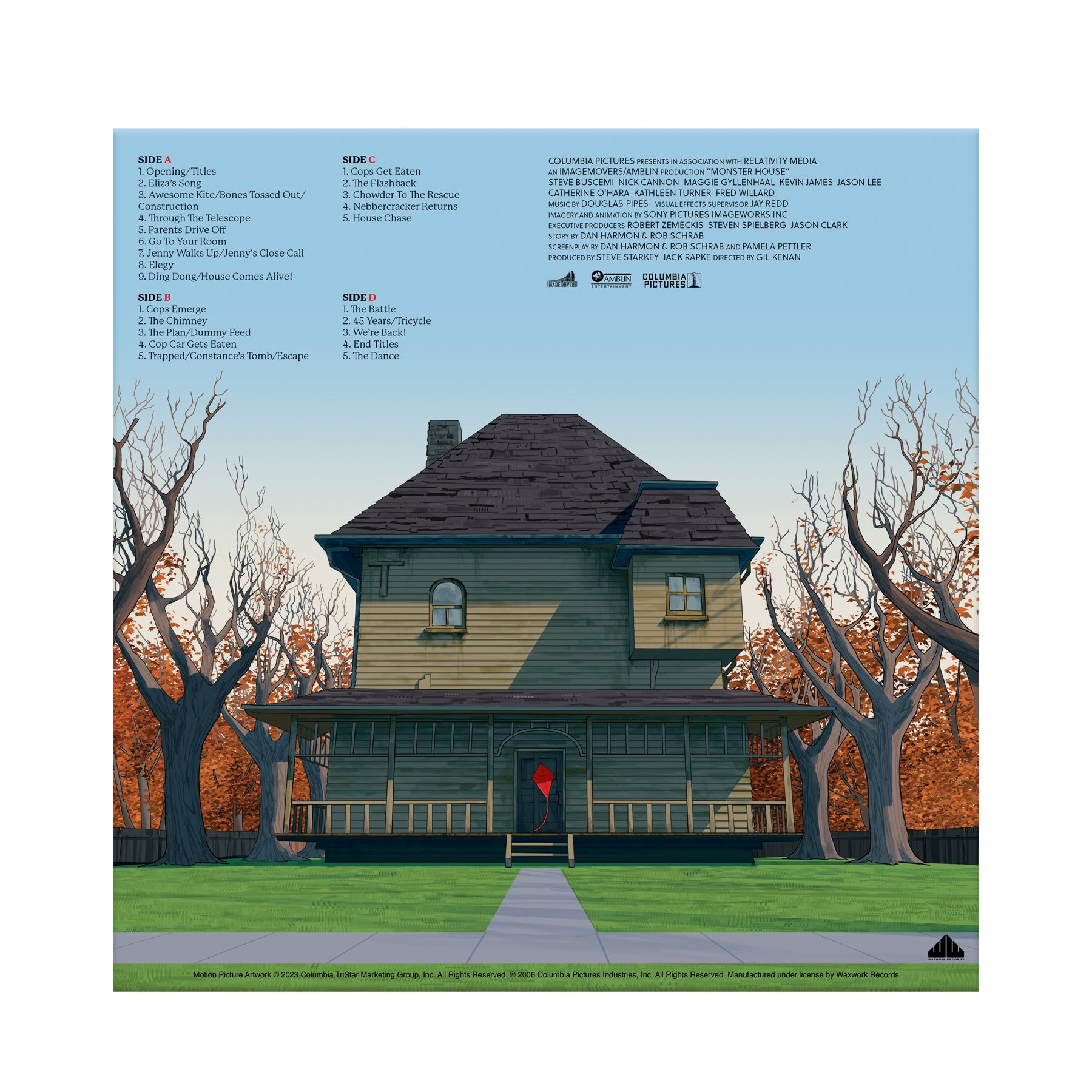 Waxwork Records Monster House vinyle double LP animé