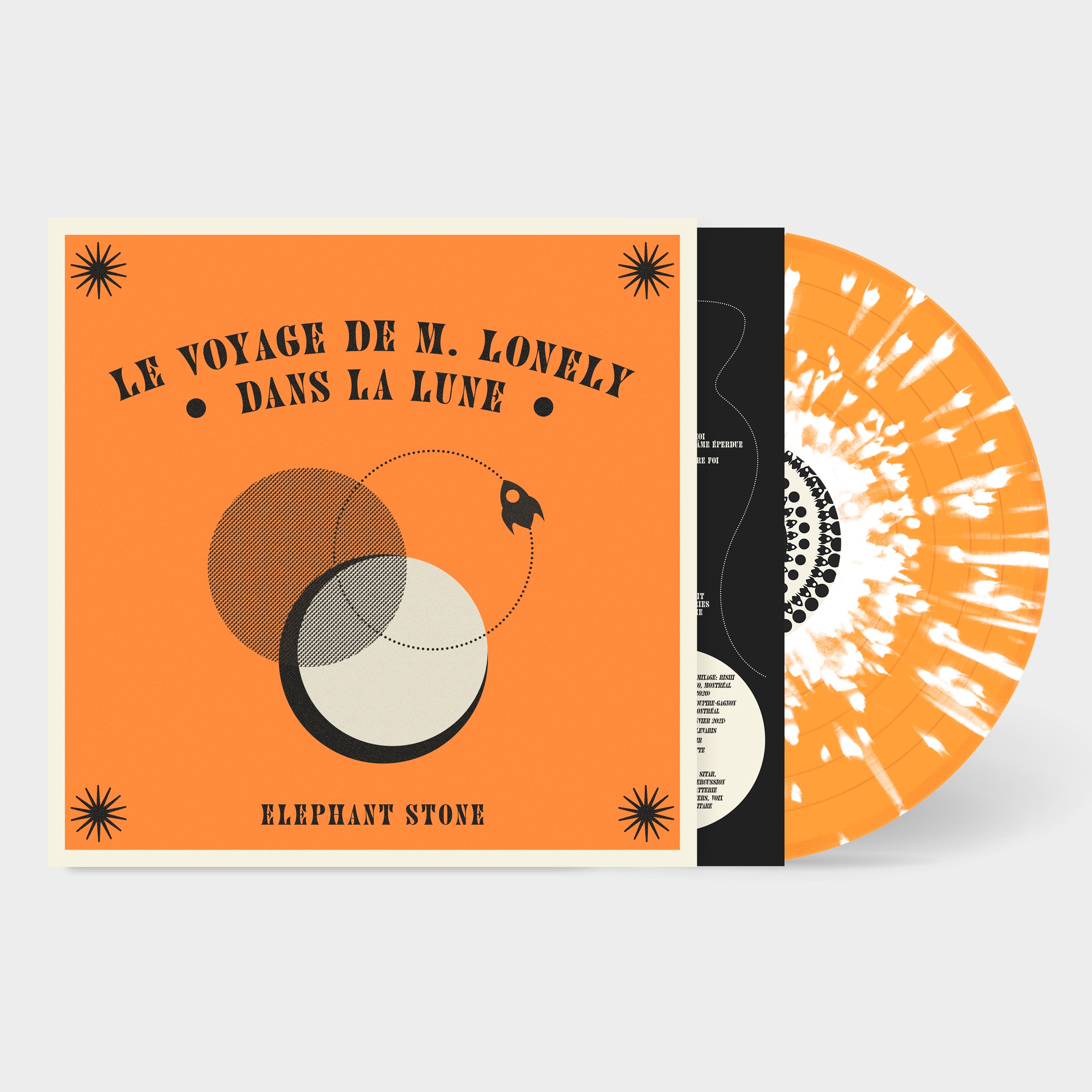 Elephant Stone Le voyage de M. Lonely vinyle orange splatter