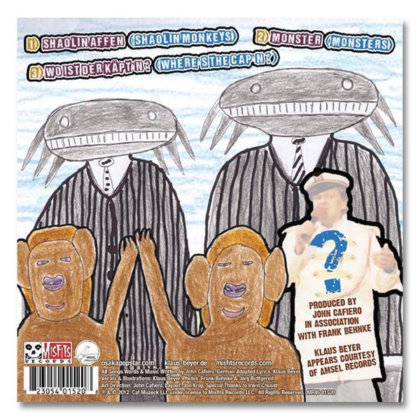 Klaus Beyer Die Shaolin Affen EP vinyle 7" 2 couleurs