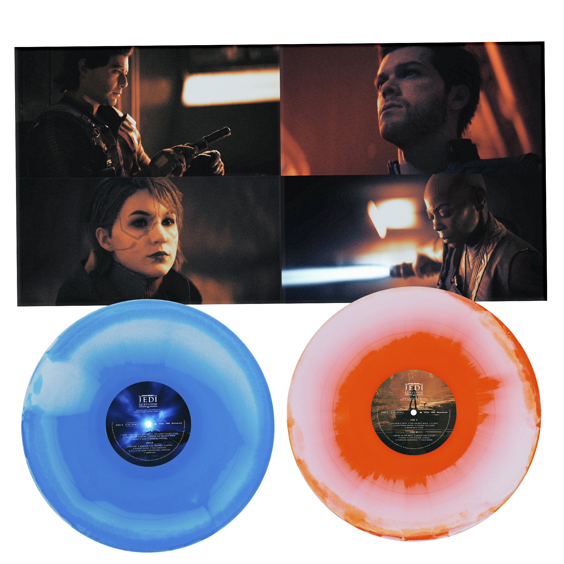 Waxwork Records Jedi Survivor vinyle 2LP Lightsaber 27 titres