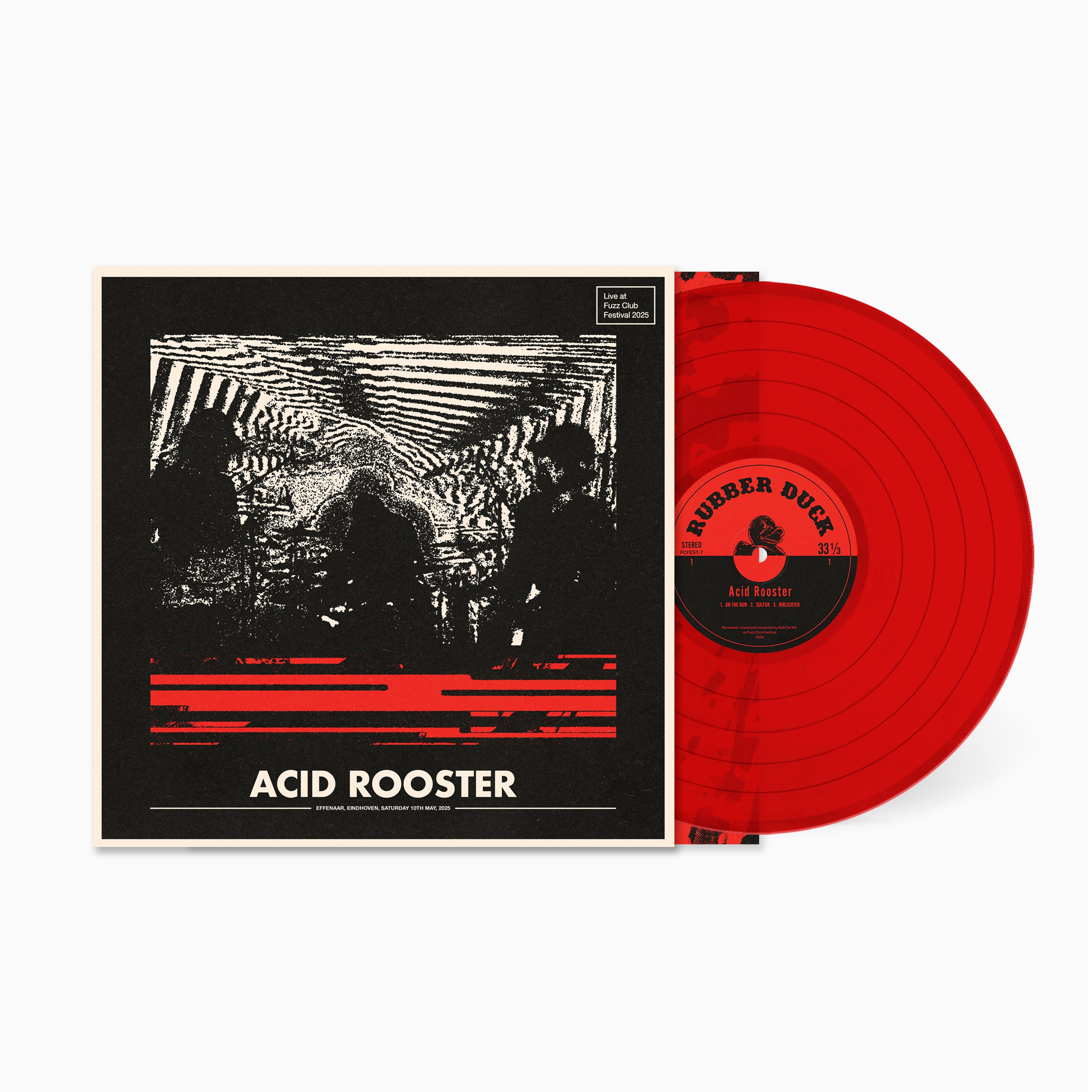 Acid Rooster Live Fuzz Club Festival 25 vinyle rouge