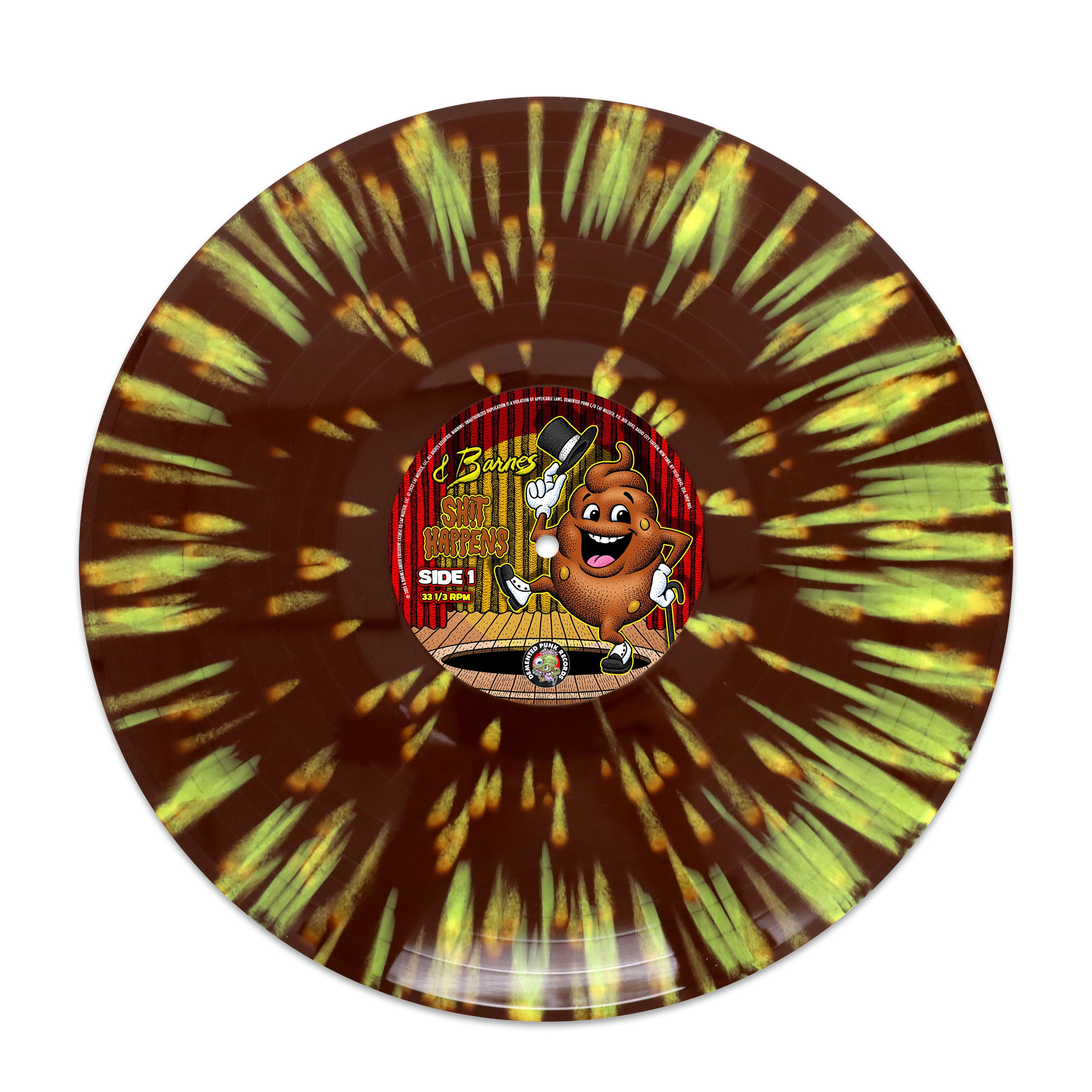 Demented Punk Barnes Shit Happens bundle vinyle dédicacé