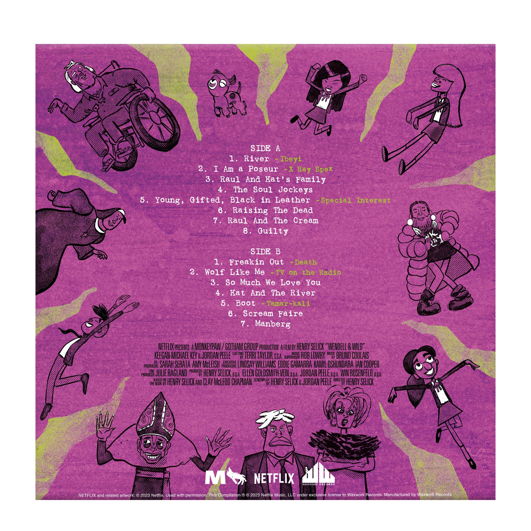 Waxwork Records Wendell & Wild vinyle swirl vert violet