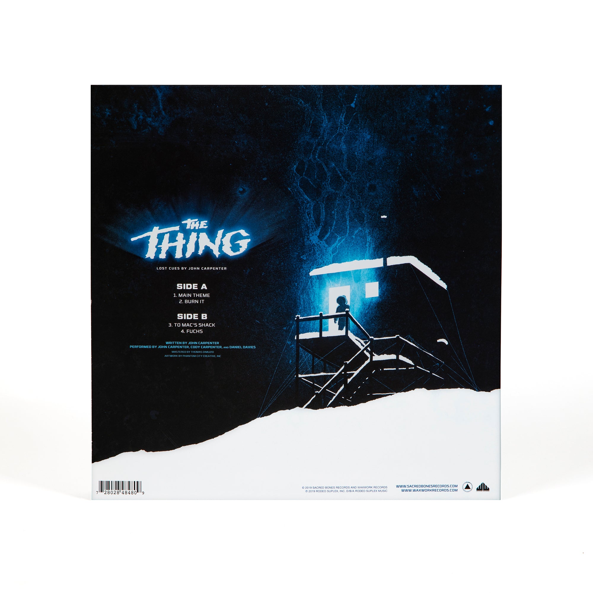 Waxwork Records Lost Cues The Thing vinyle Carpenter