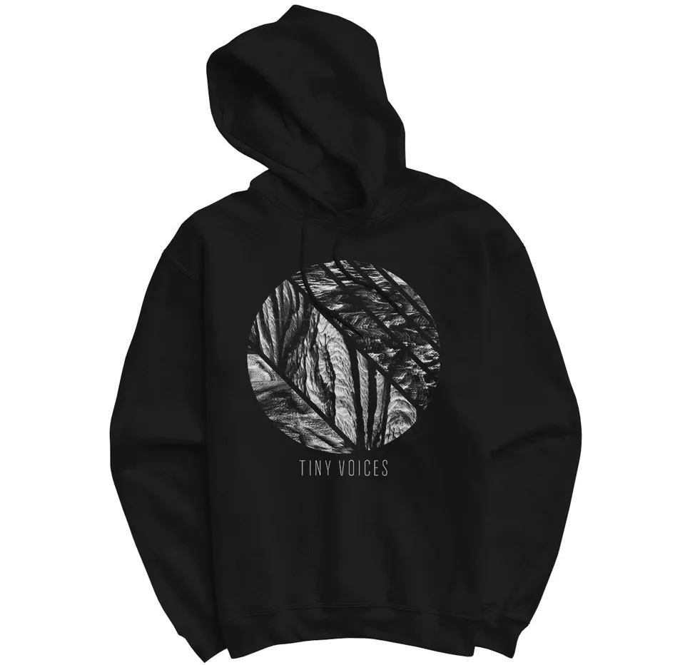 Useless Pride Tiny Voices Erosion hoodie noir coton bio