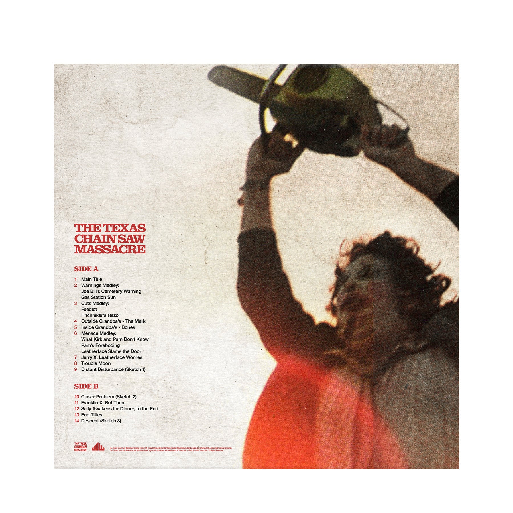 Waxwork Records Texas Chain Saw Massacre vinyle score