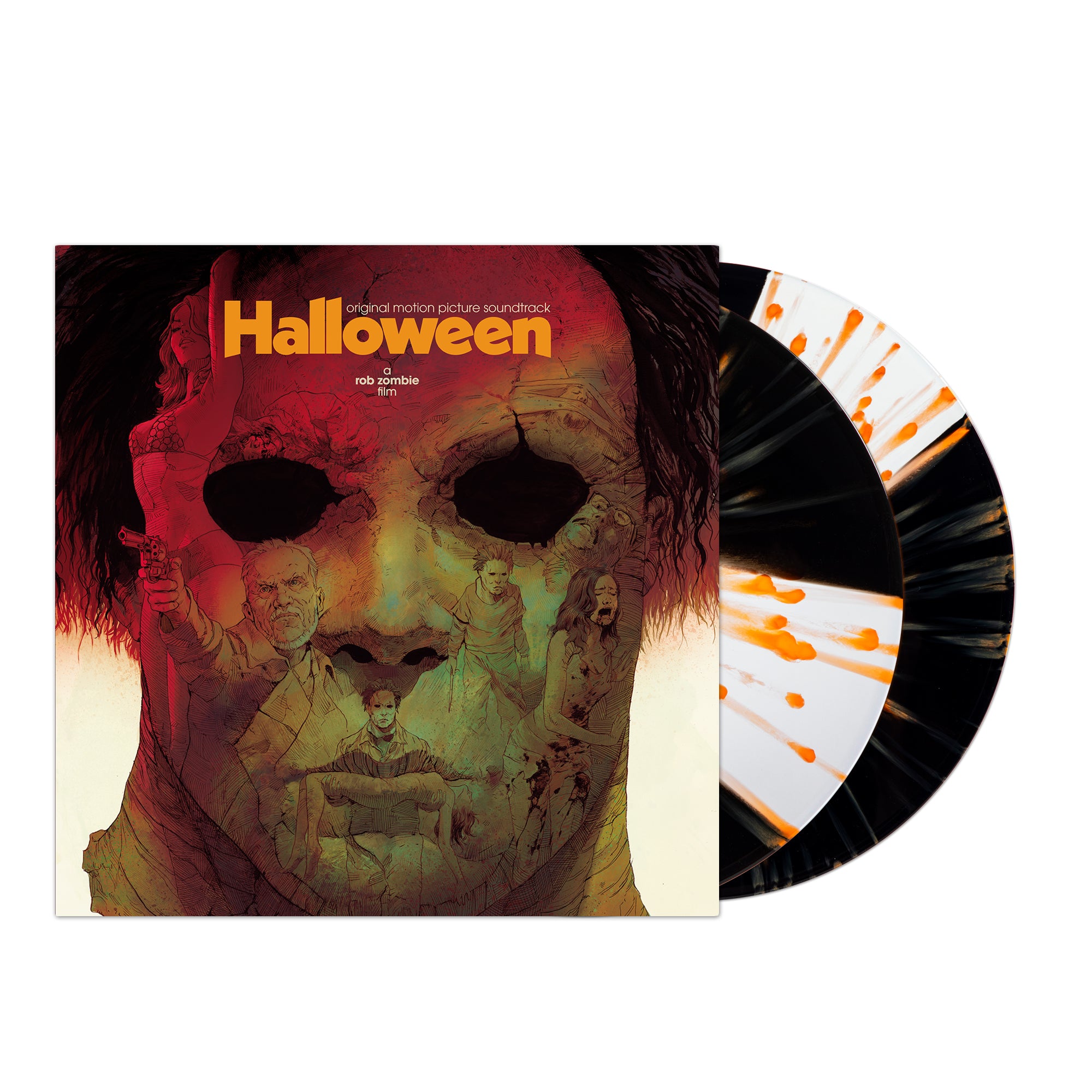 Waxwork Records Rob Zombie Halloween vinyle double LP rayé