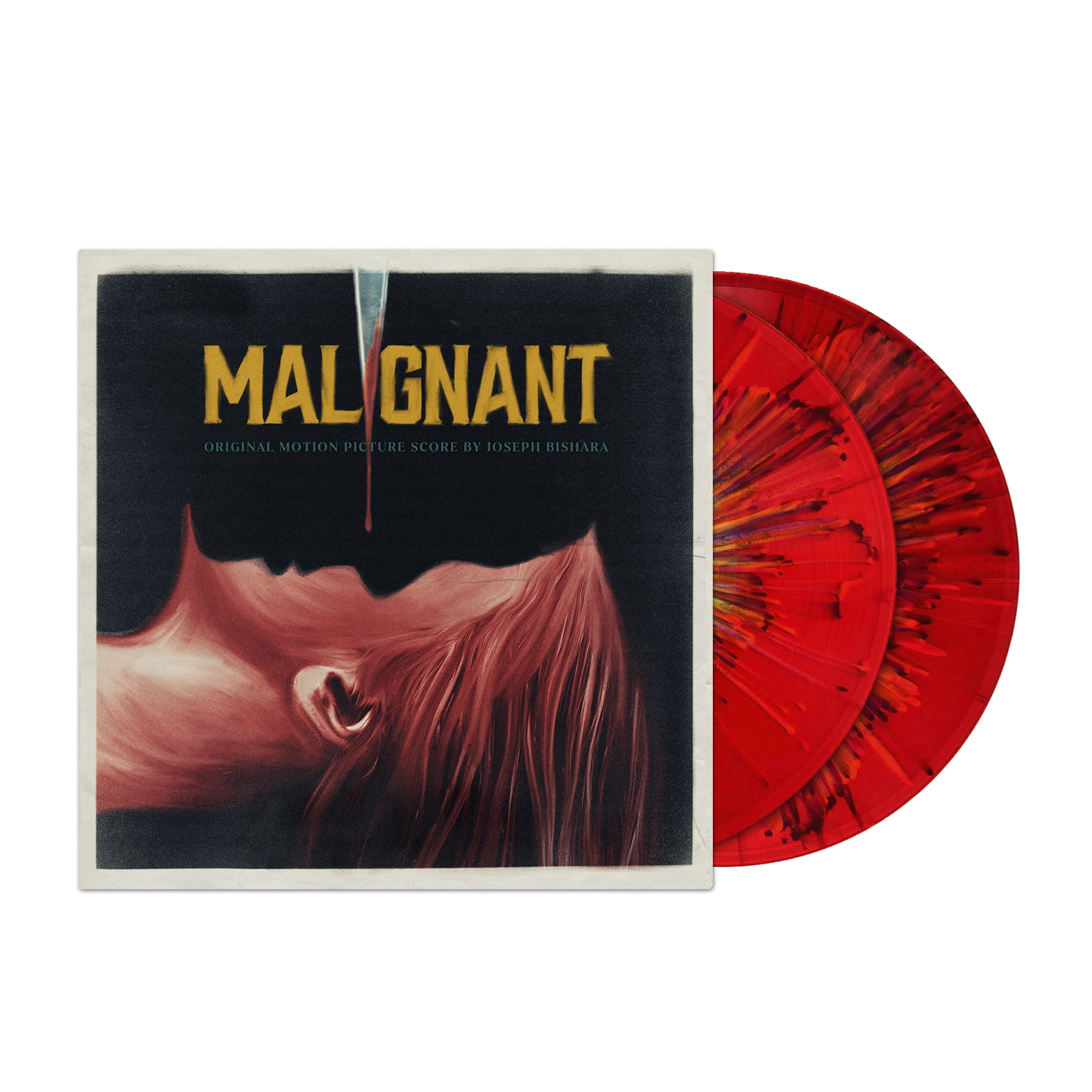 Waxwork Records Malignant vinyle double LP Blood Red score