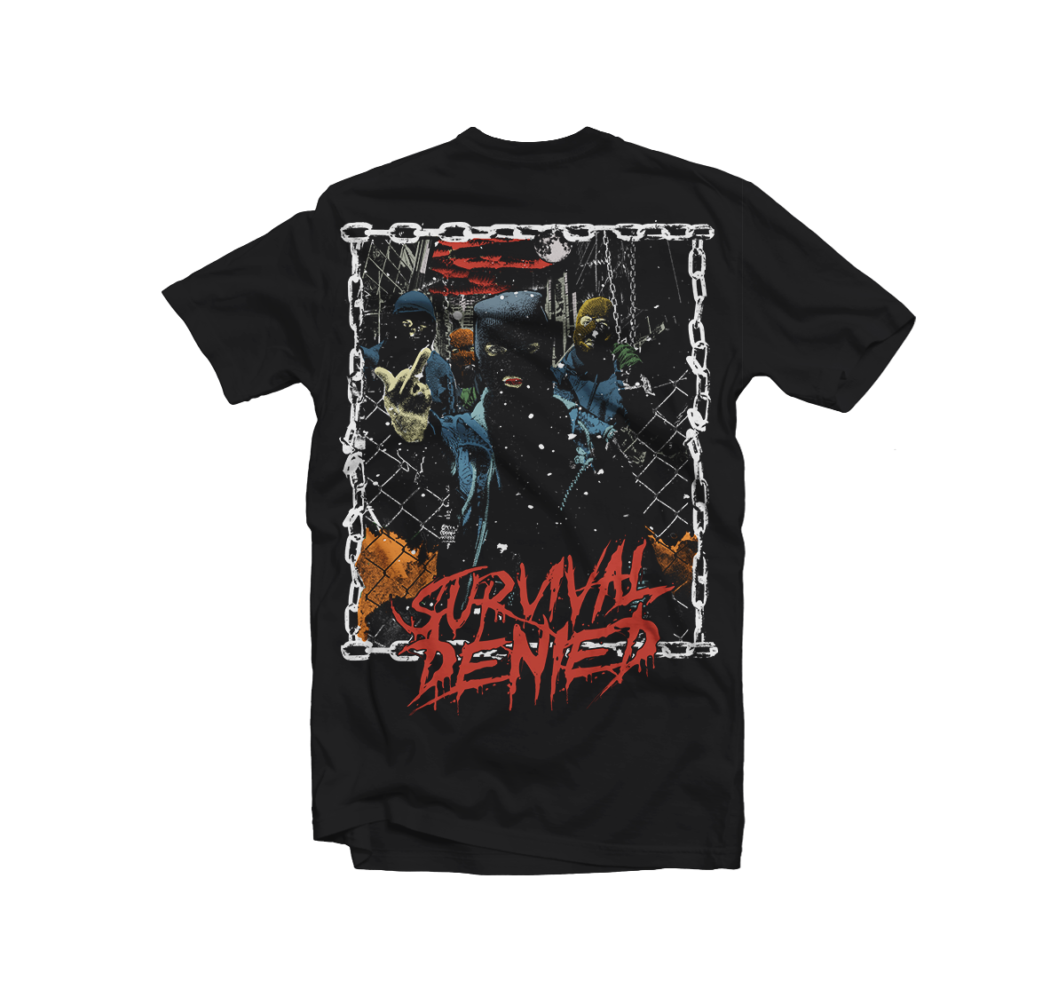 Get The Shot Survival Denied t-shirt noir édition limitée