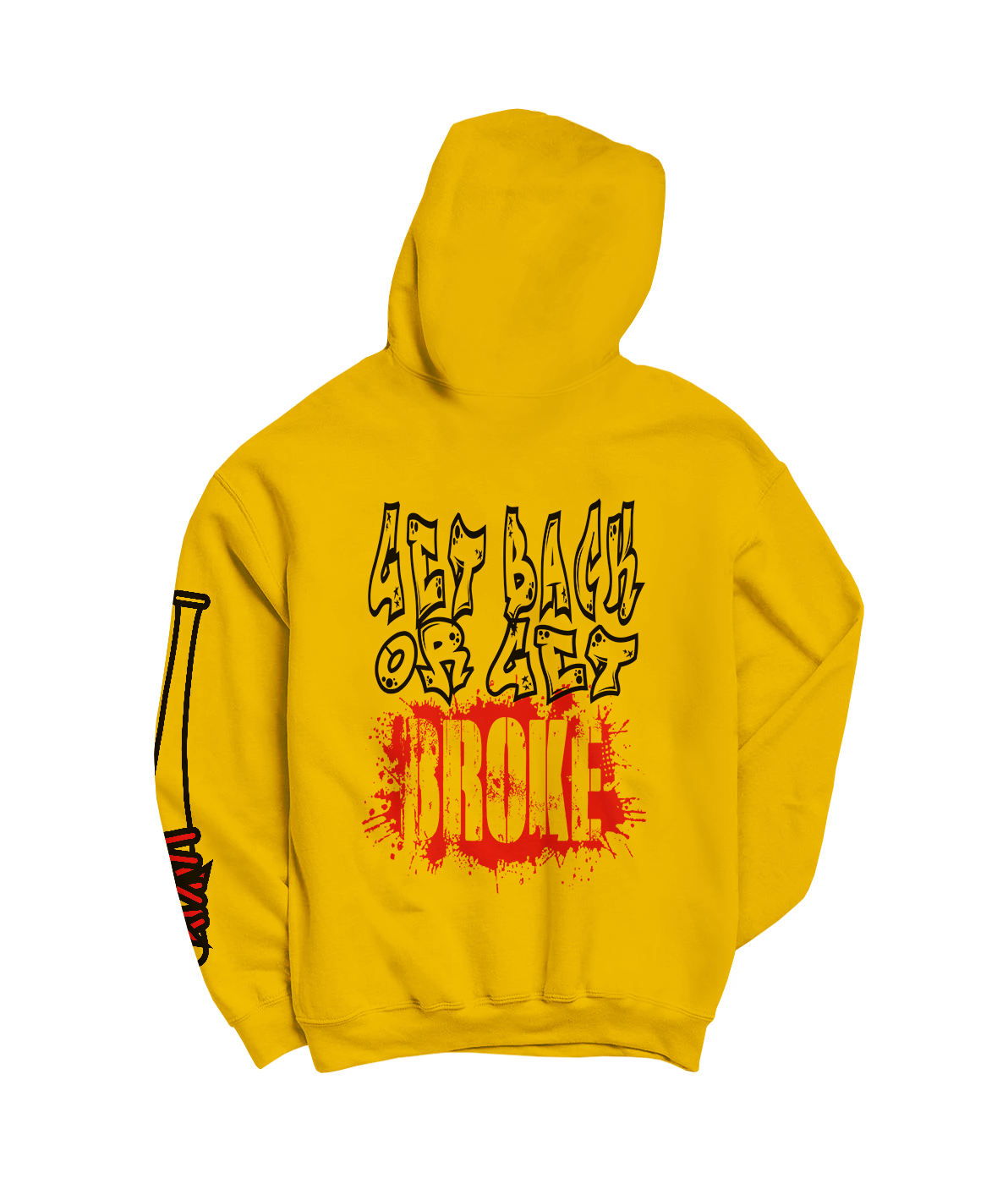 Scarfold Gorilla hoodie jaune capuche