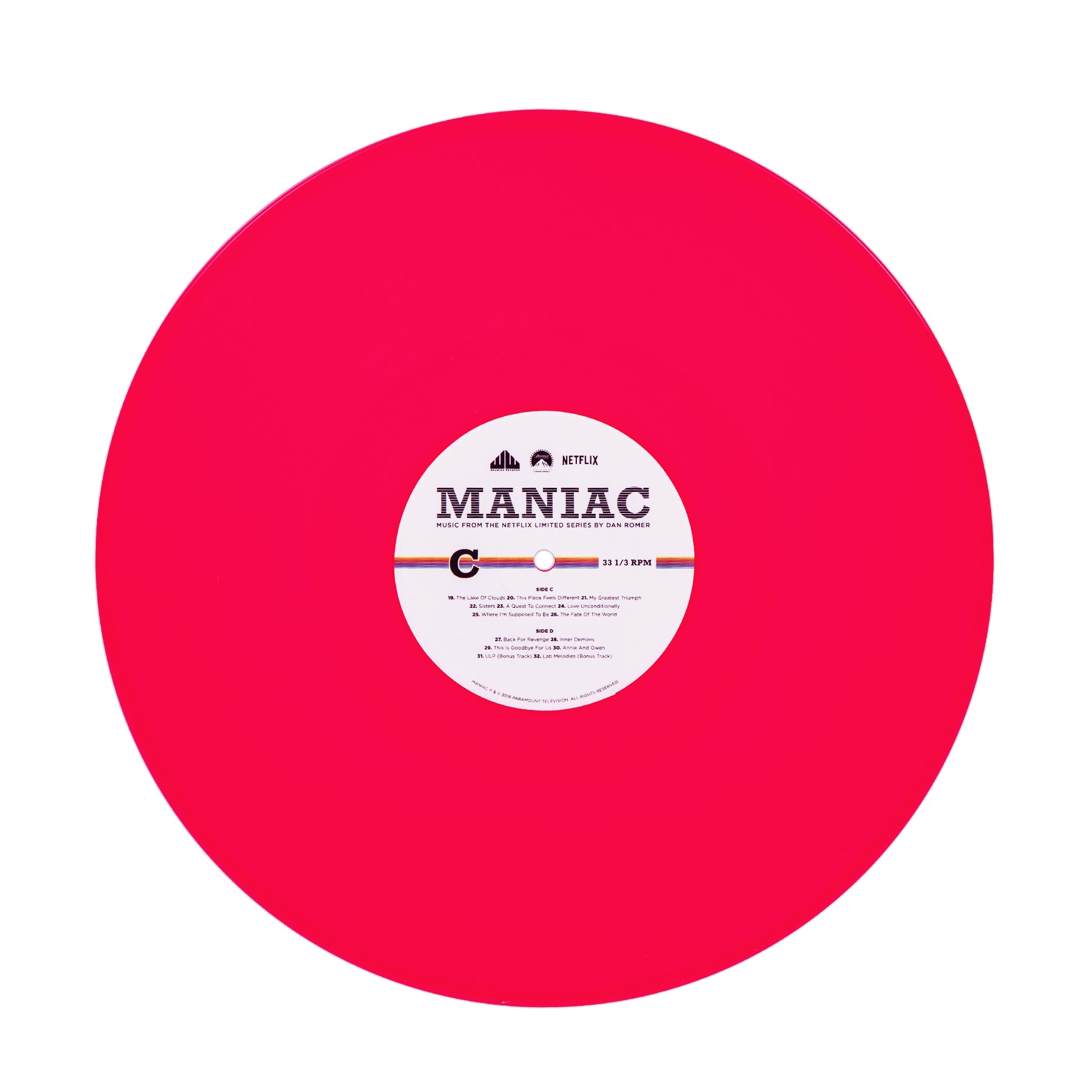 Waxwork Records Maniac vinyle 2xLP jaune rose 180g