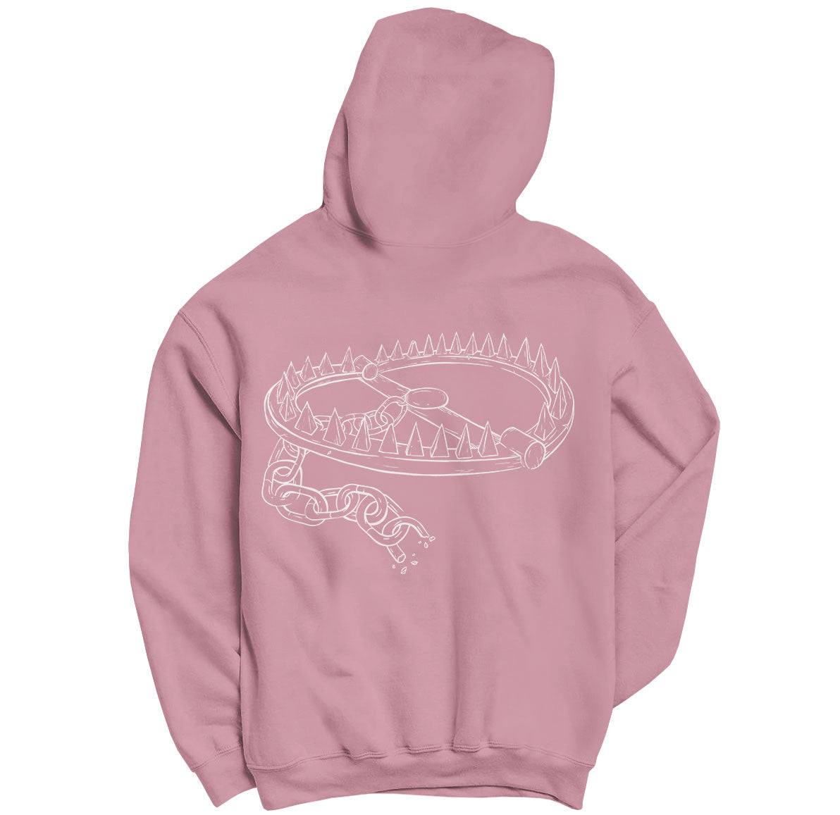 Useless Pride Forgive Logo hoodie rose 350 g