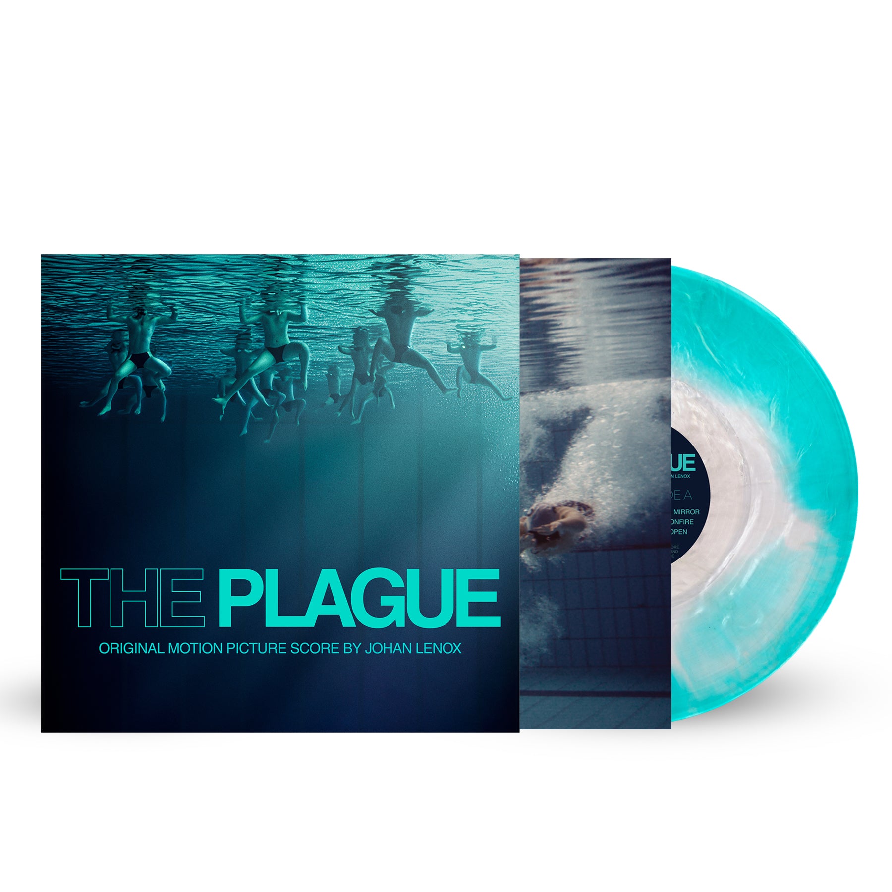 Waxwork Records The Plague vinyle Pool Water Blue LP Johan Lenox