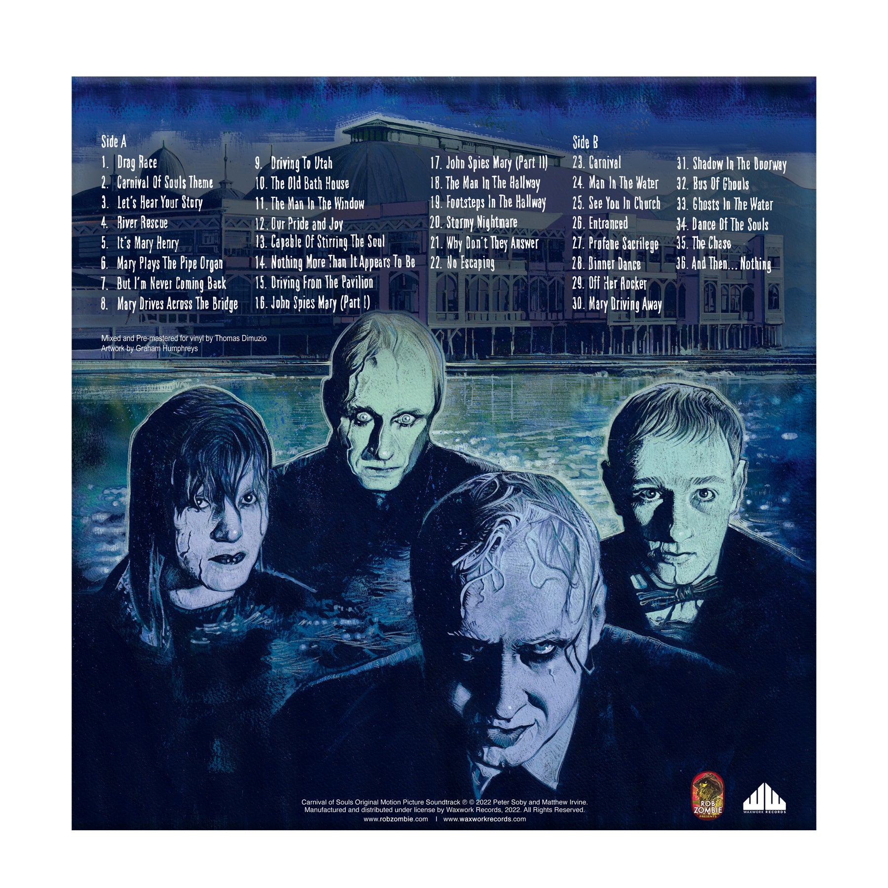 Waxwork Records Carnival Of Souls vinyle BO orgue