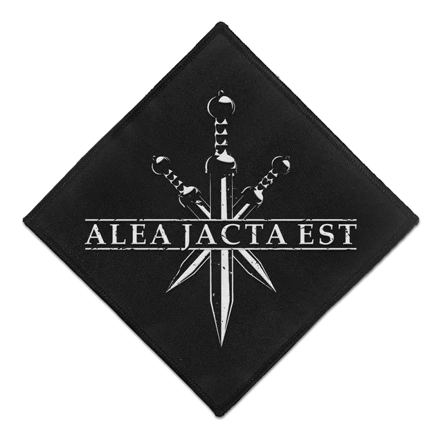 Useless Pride Records Alea Jacta Est Ad Augusta patch écusson noir