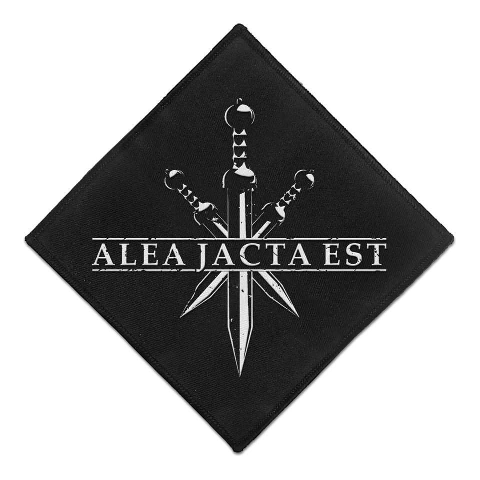 Useless Pride Records Alea Jacta Est Ad Augusta patch écusson noir