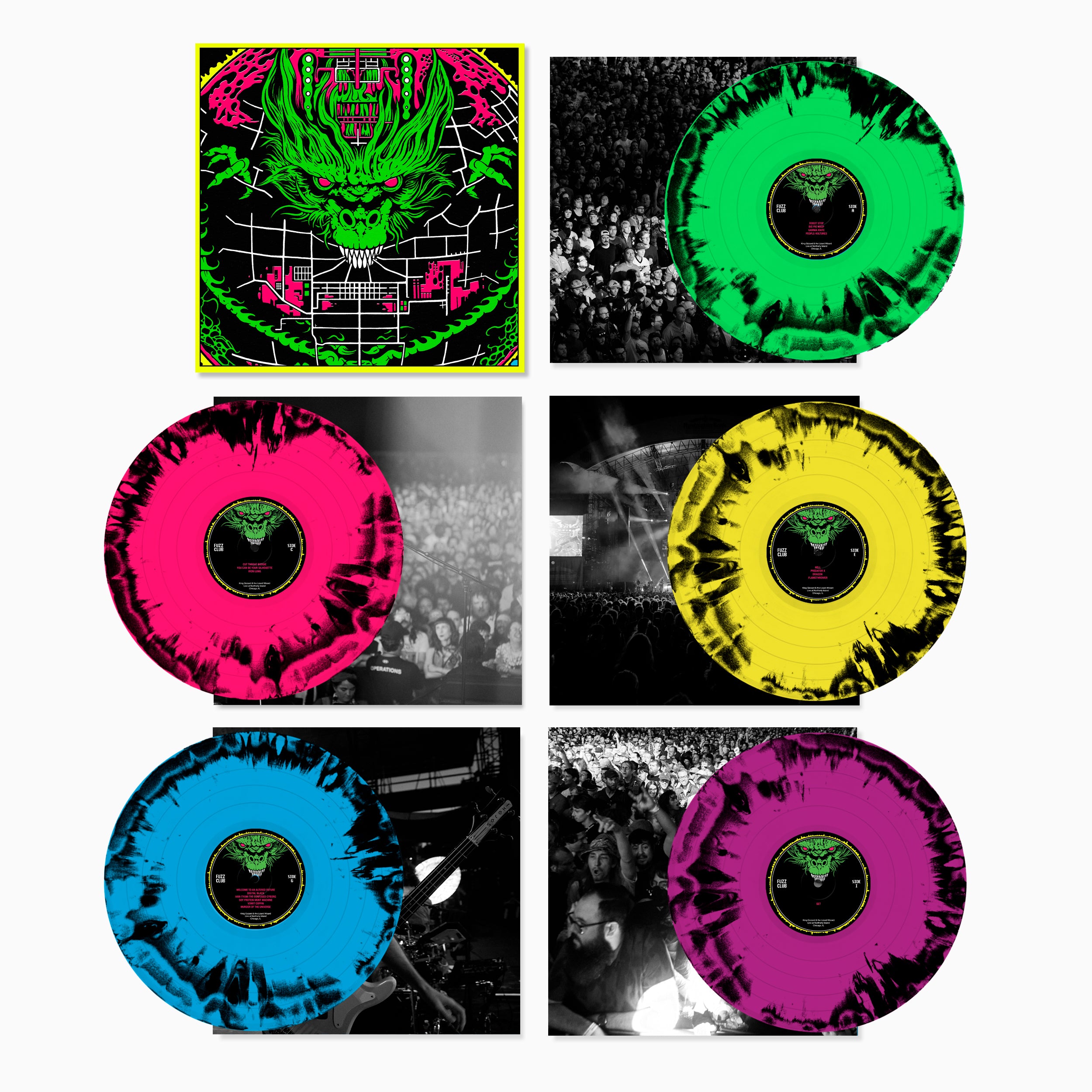 King Gizzard Live in Chicago 24 coffret vinyle 5LP