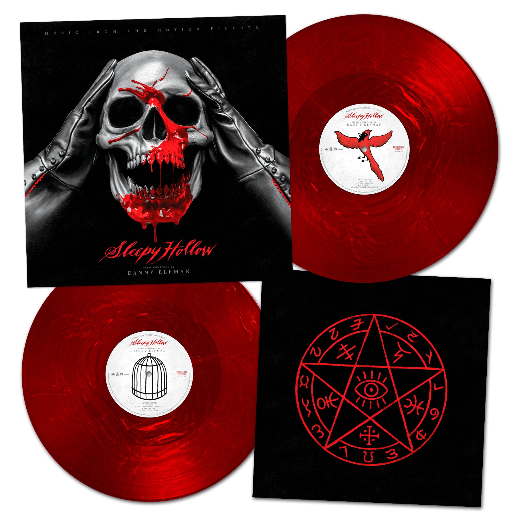 Waxwork Records Sleepy Hollow vinyle rouge sang Danny Elfman