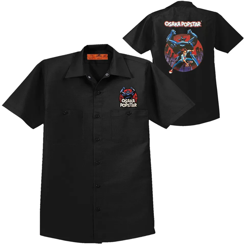 Osaka Popstar Giant Robot chemise brodée work shirt