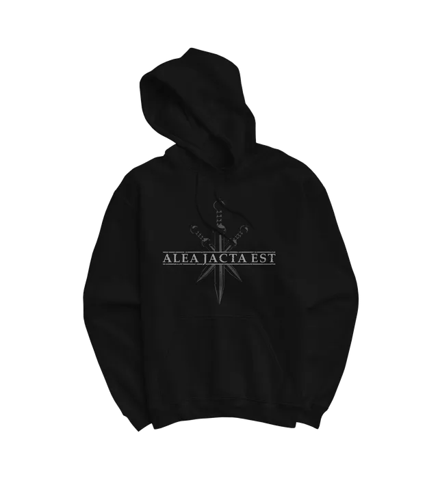 Alea Jacta Est Skulls Hoodie noir coton bio