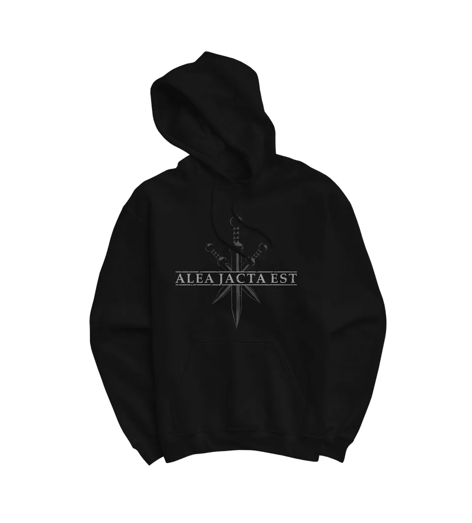 Alea Jacta Est Skulls Hoodie noir coton bio