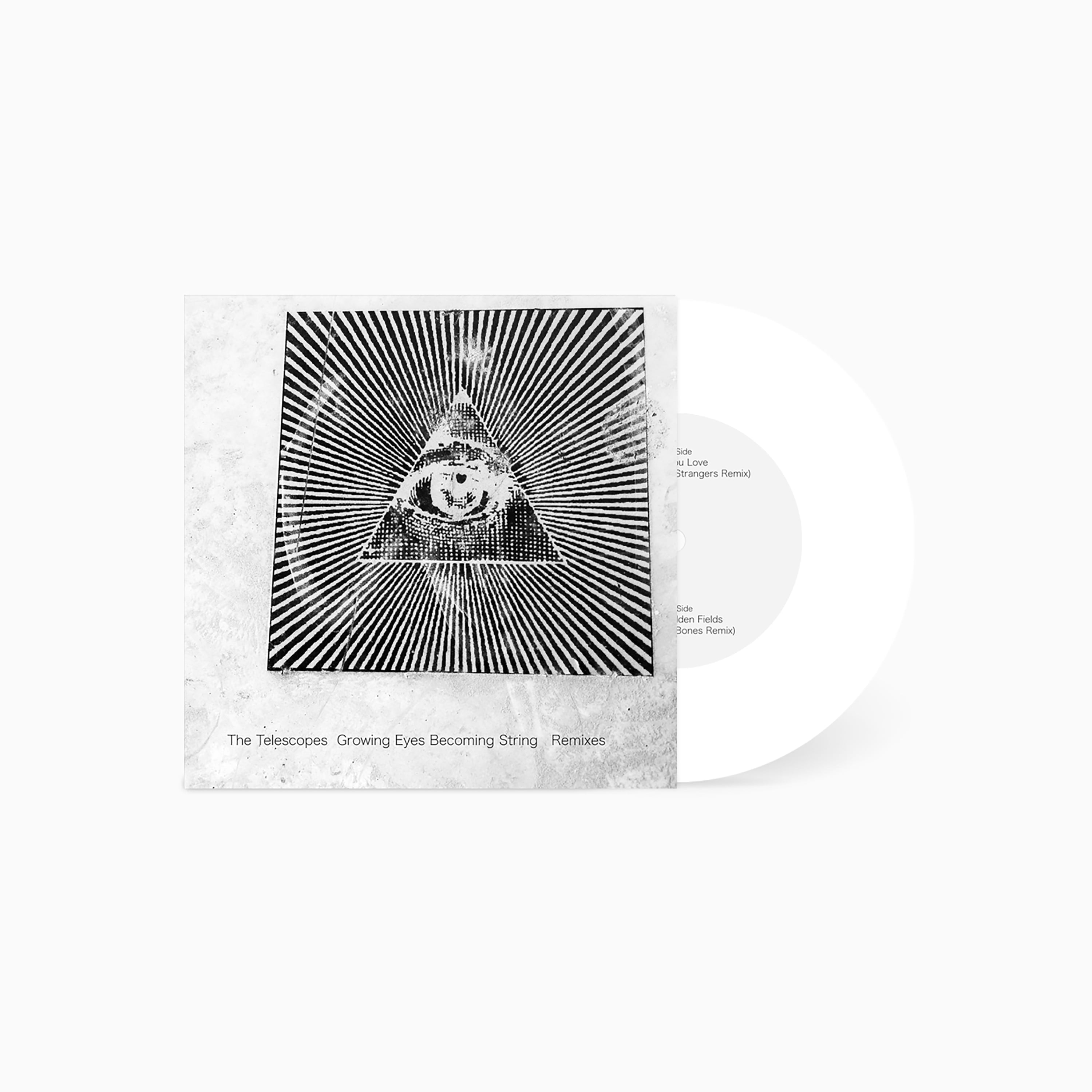 The Telescopes Growing Eyes Becoming String Remixes vinyle 7" blanc