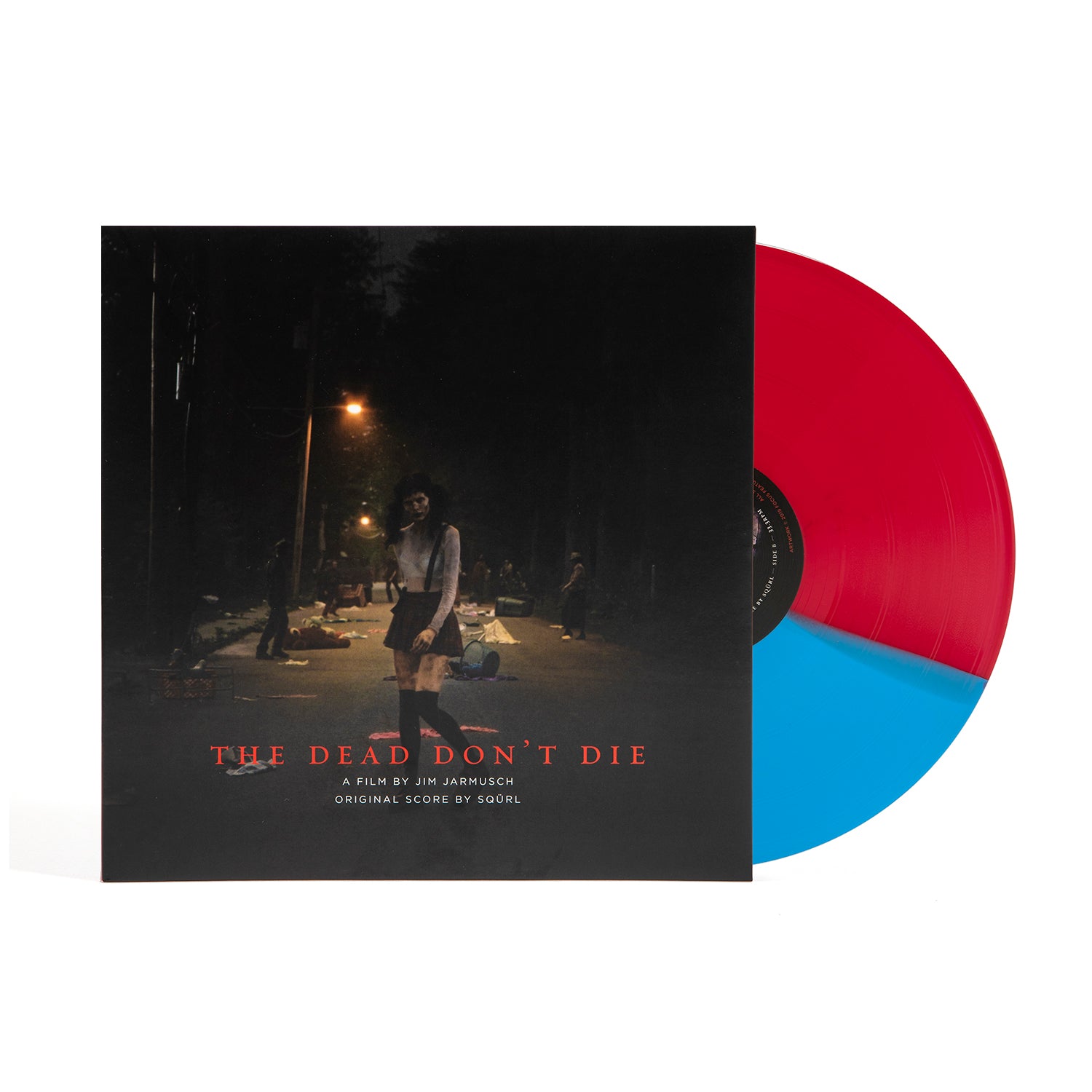 Waxwork Records The Dead Don't Die vinyle BO split rouge bleu