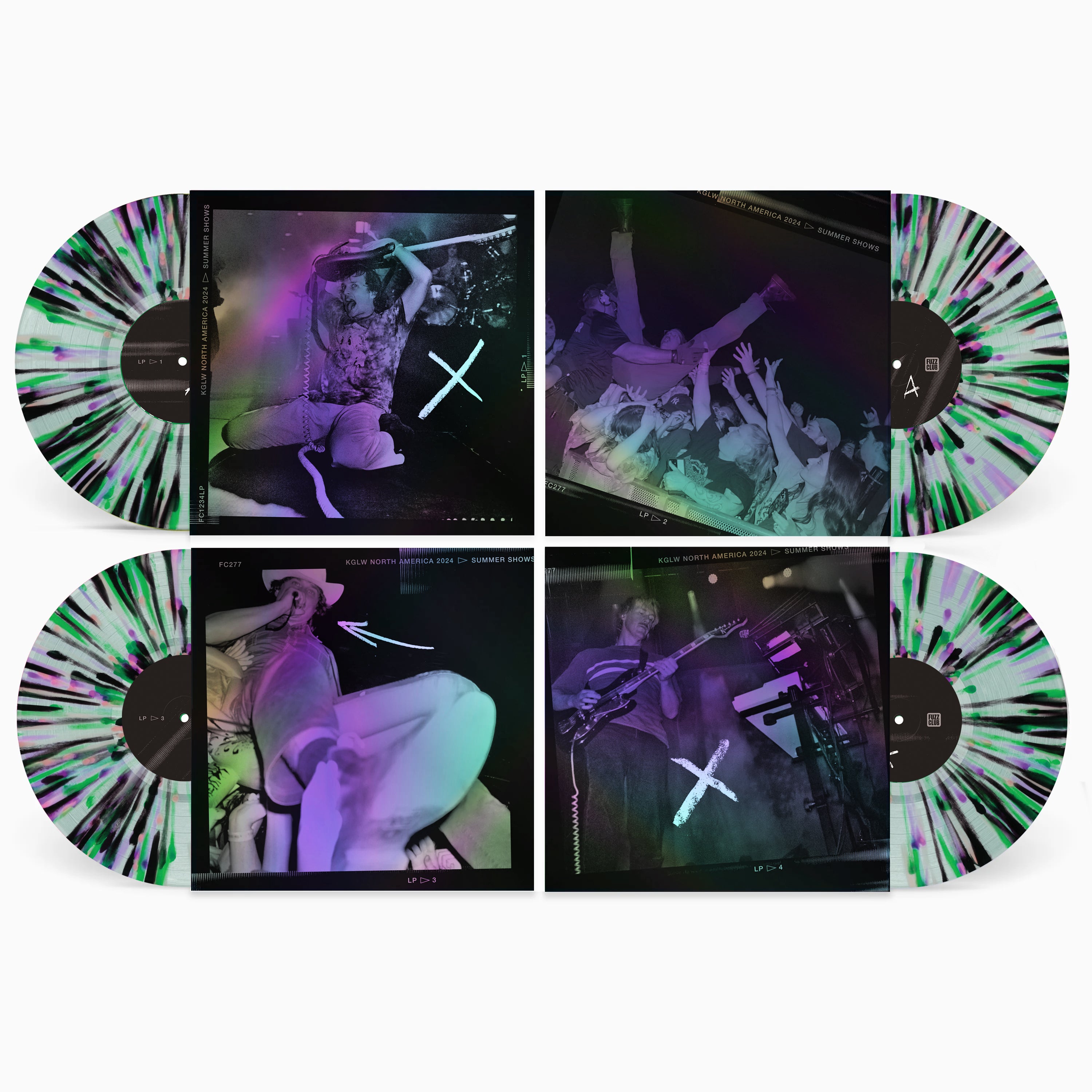 King Gizzard Tour 2024 coffret rainbow 8 vinyles livre
