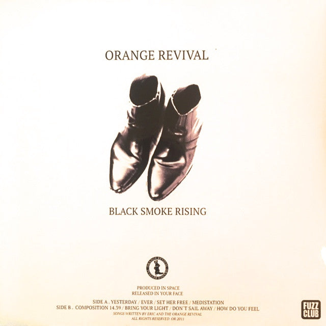 Orange Revival Black Smoke Rising vinyle blanc 180g
