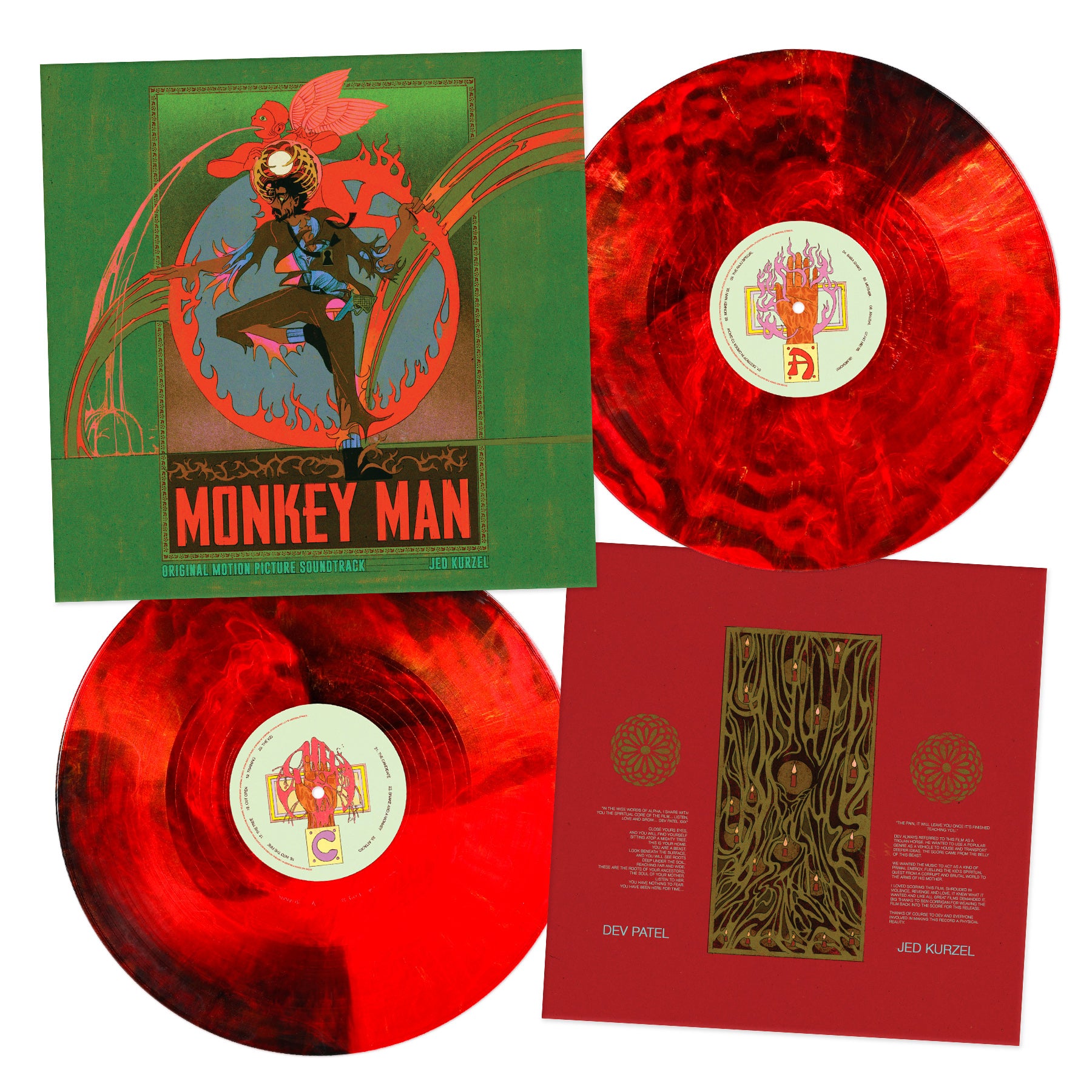 Waxwork Records Monkey Man vinyle double LP Jed Kurzel