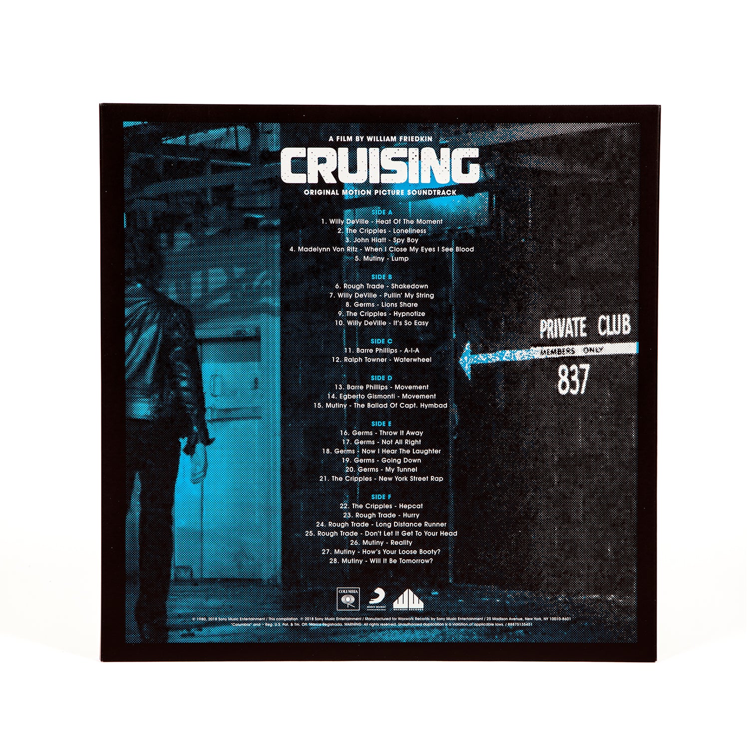 Waxwork Records Cruising vinyle triple LP Friedkin Nitzsche